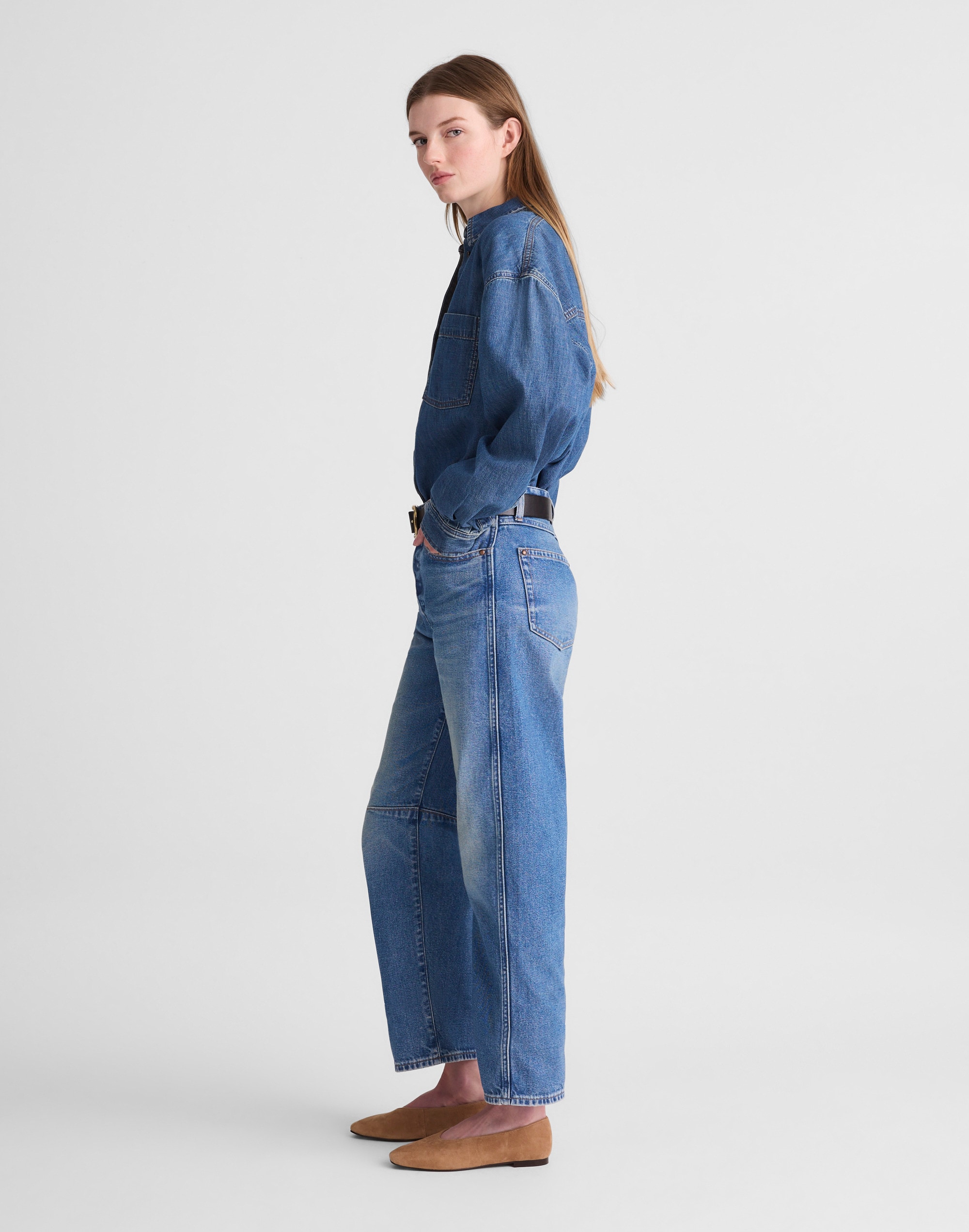 The Darted Barrel-Leg Jean