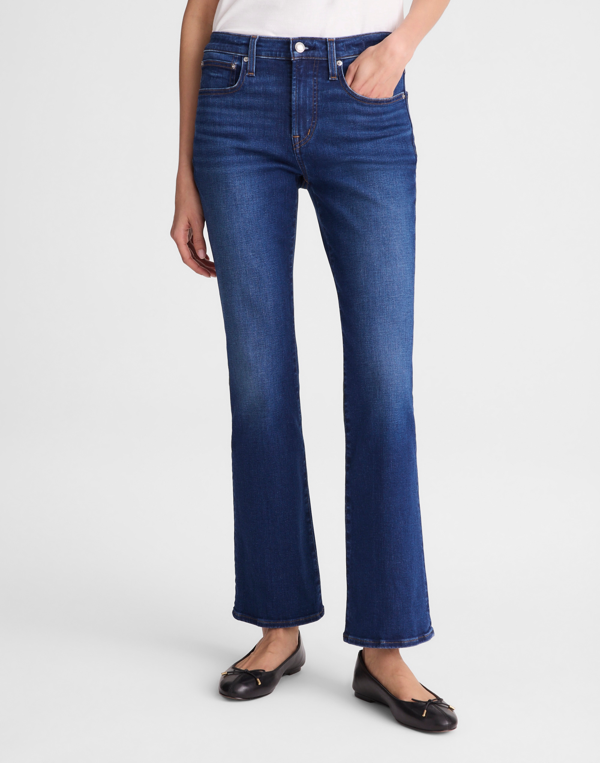 The Tall Stretch Flare Crop Jean