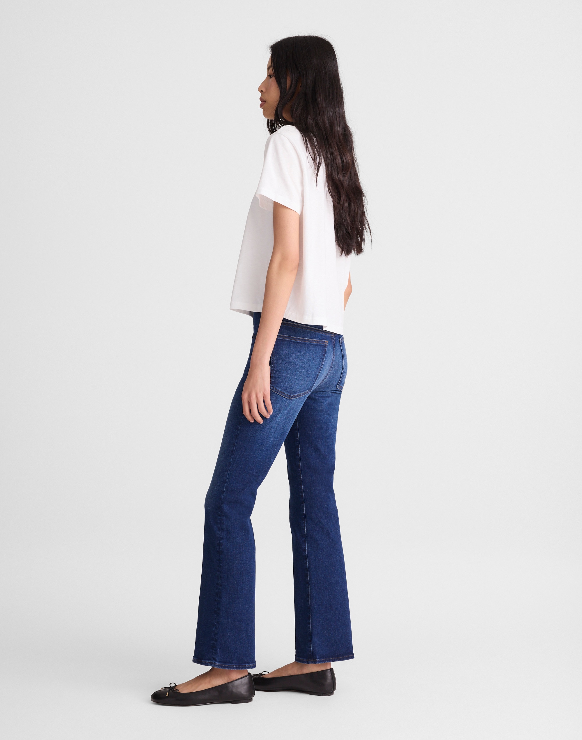 The Tall Stretch Flare Crop Jean