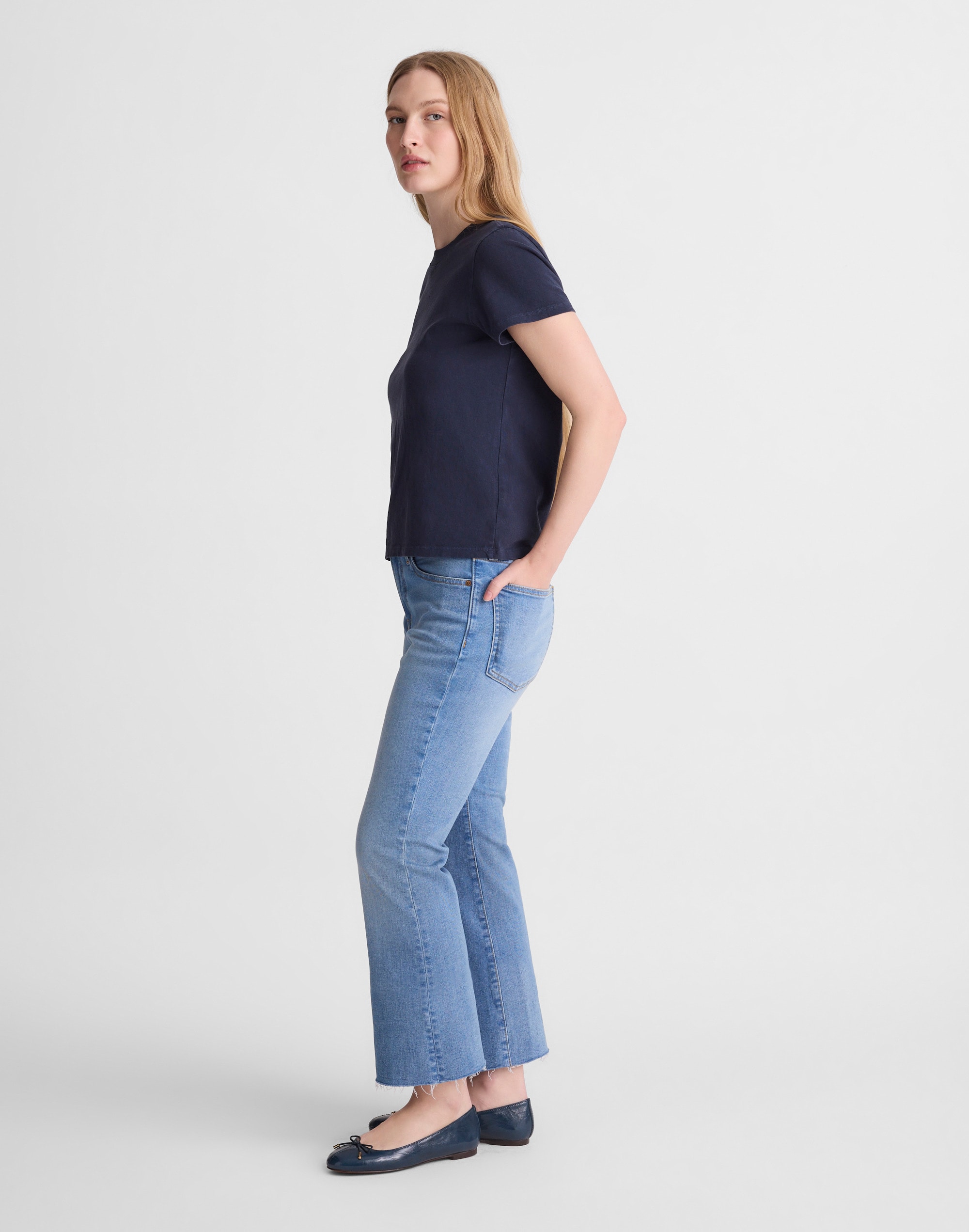 The Stretch Flare Crop Jean