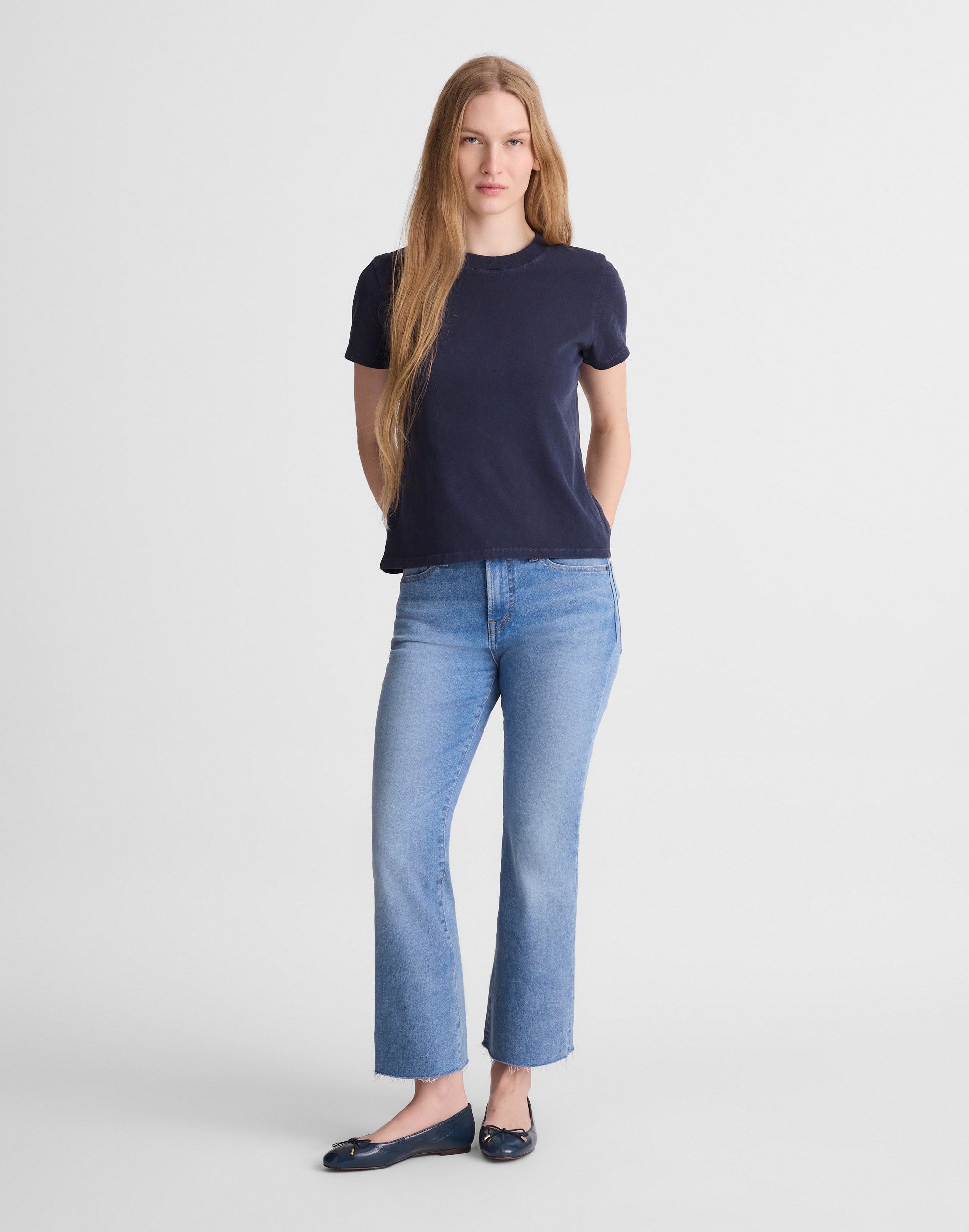 The Stretch Flare Crop Jean