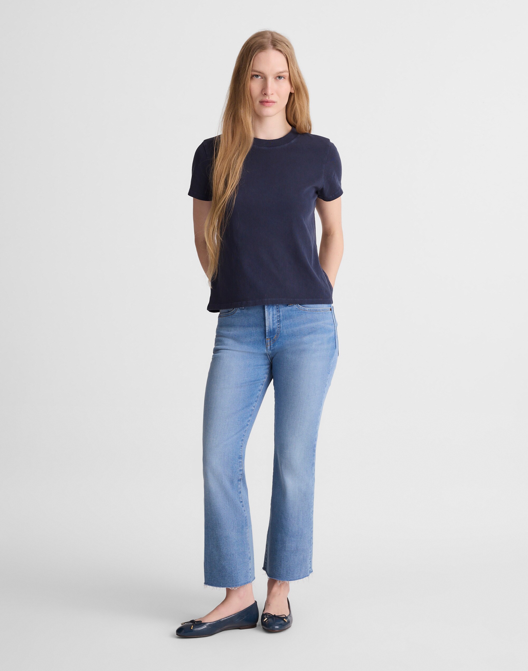 The Stretch Flare Crop Jean