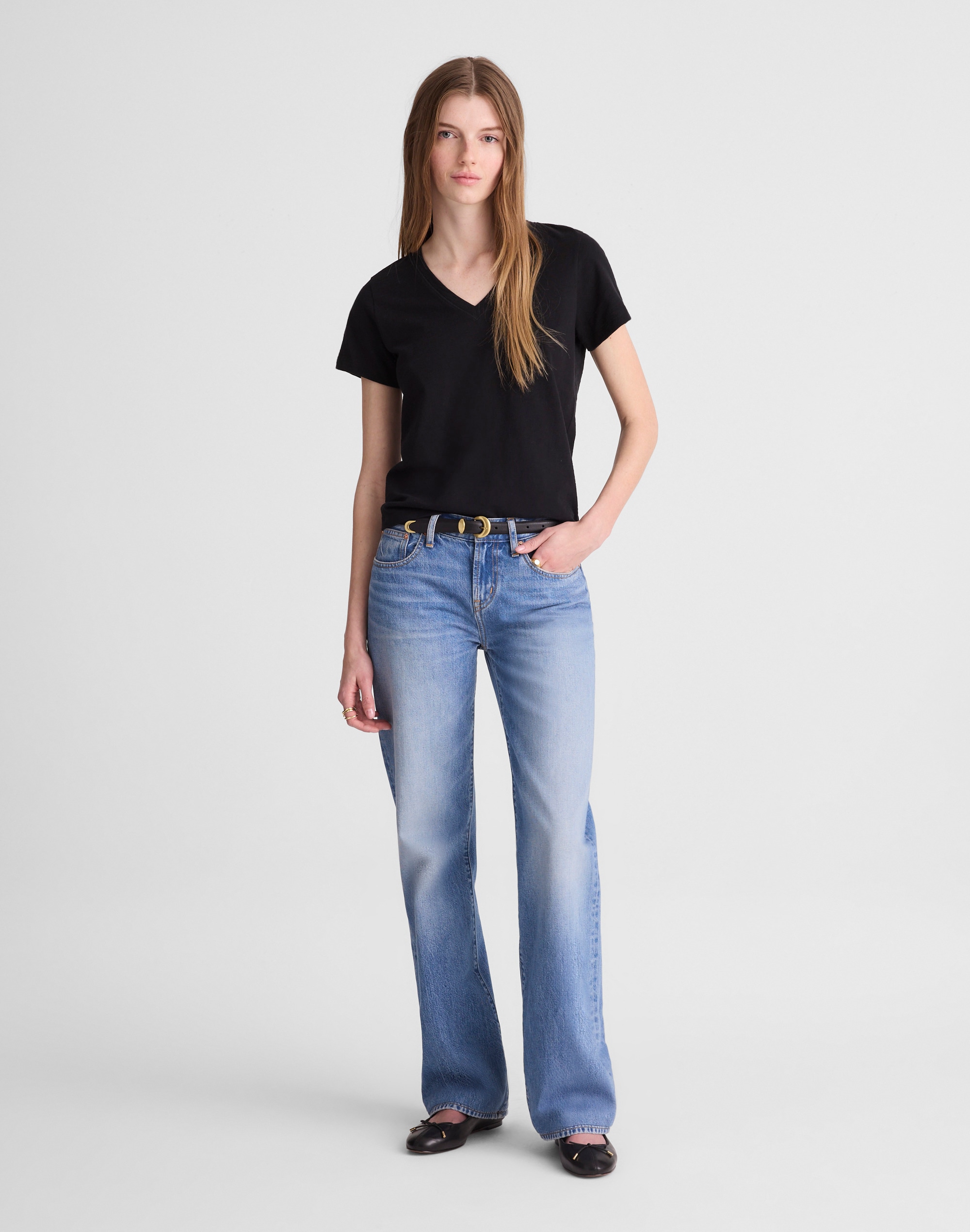the low-rise loose jean in midvale wash