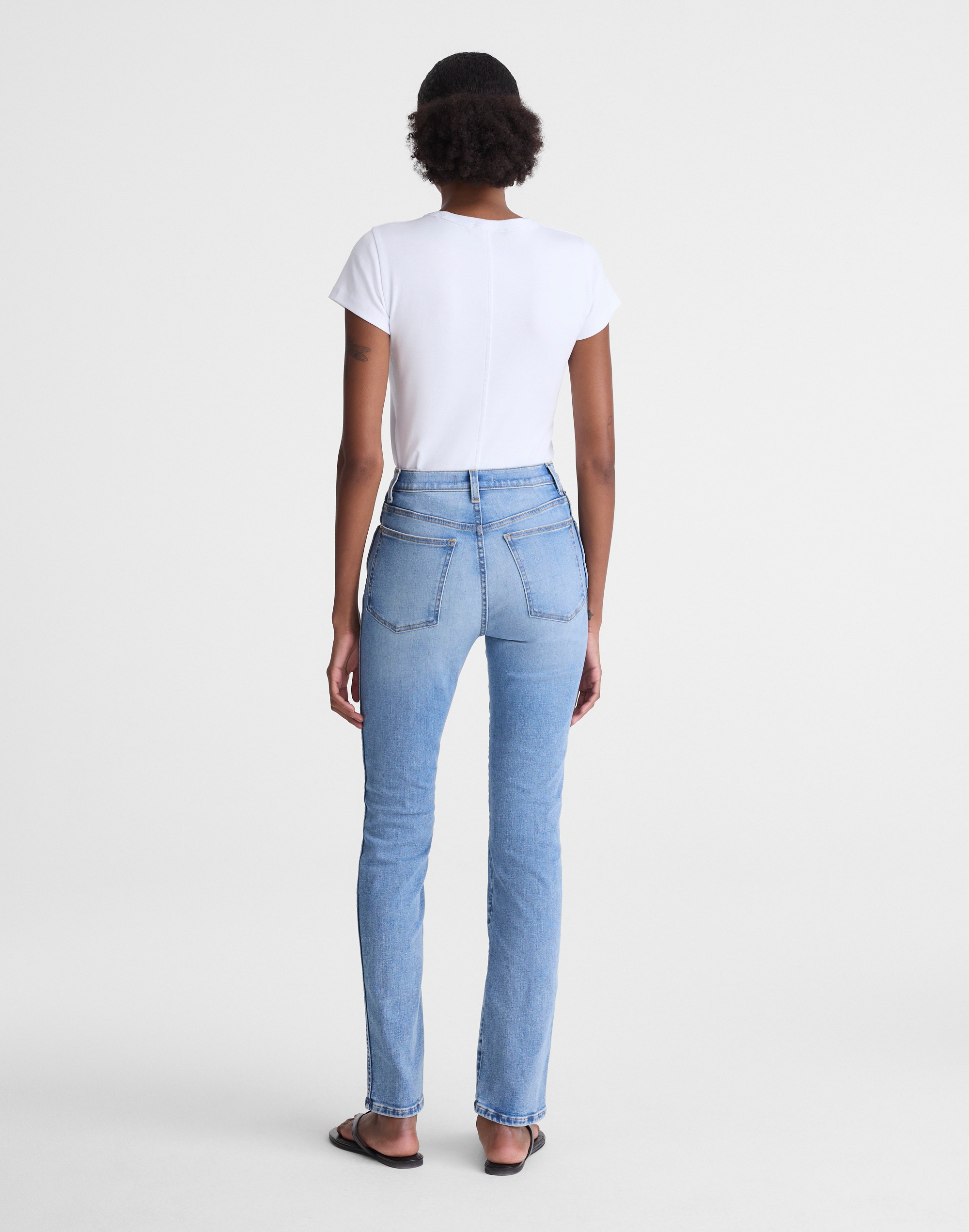 The Pencil Jean in Super Stretch Denim