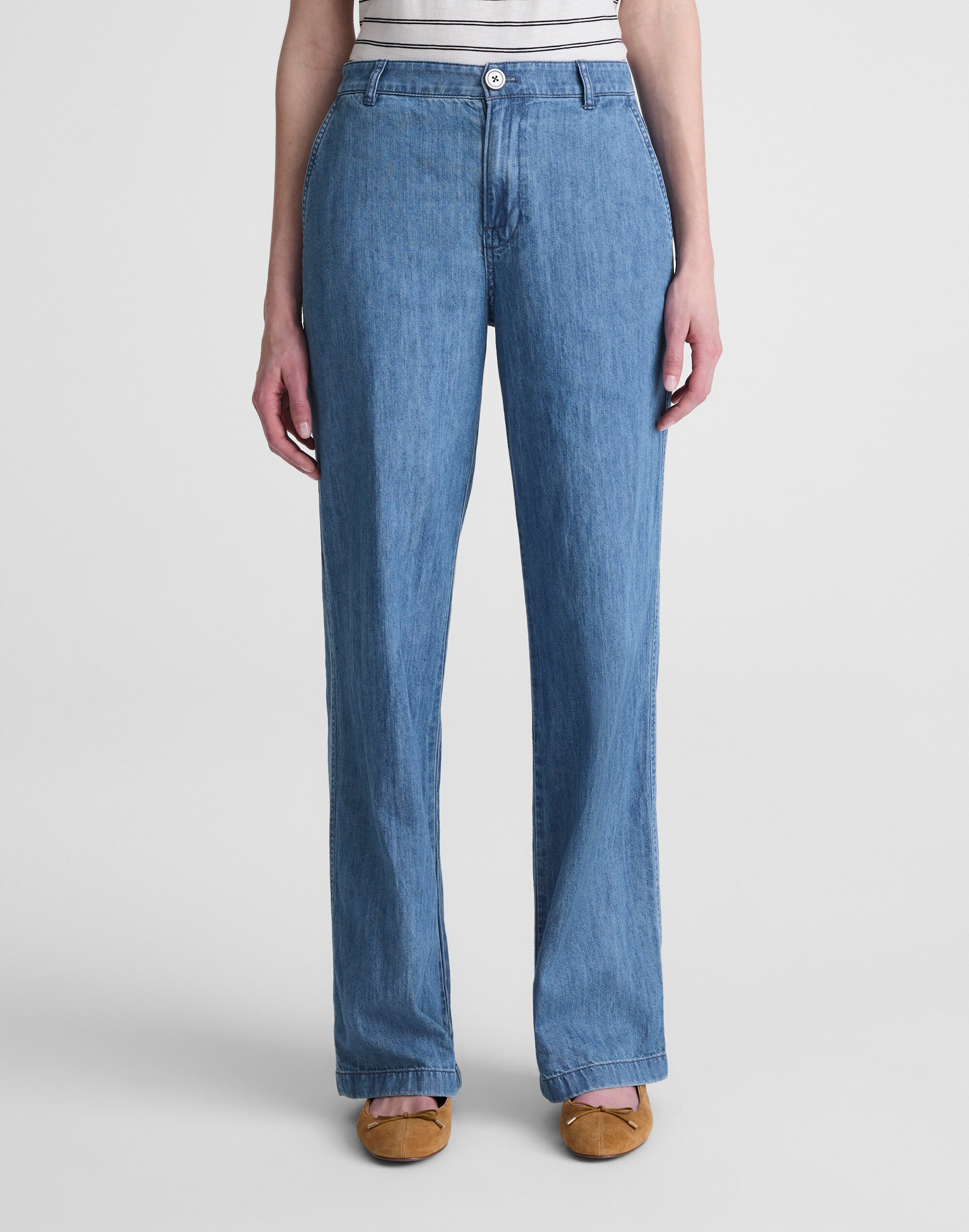 The Zoe Relaxed Straight Denim Pant
