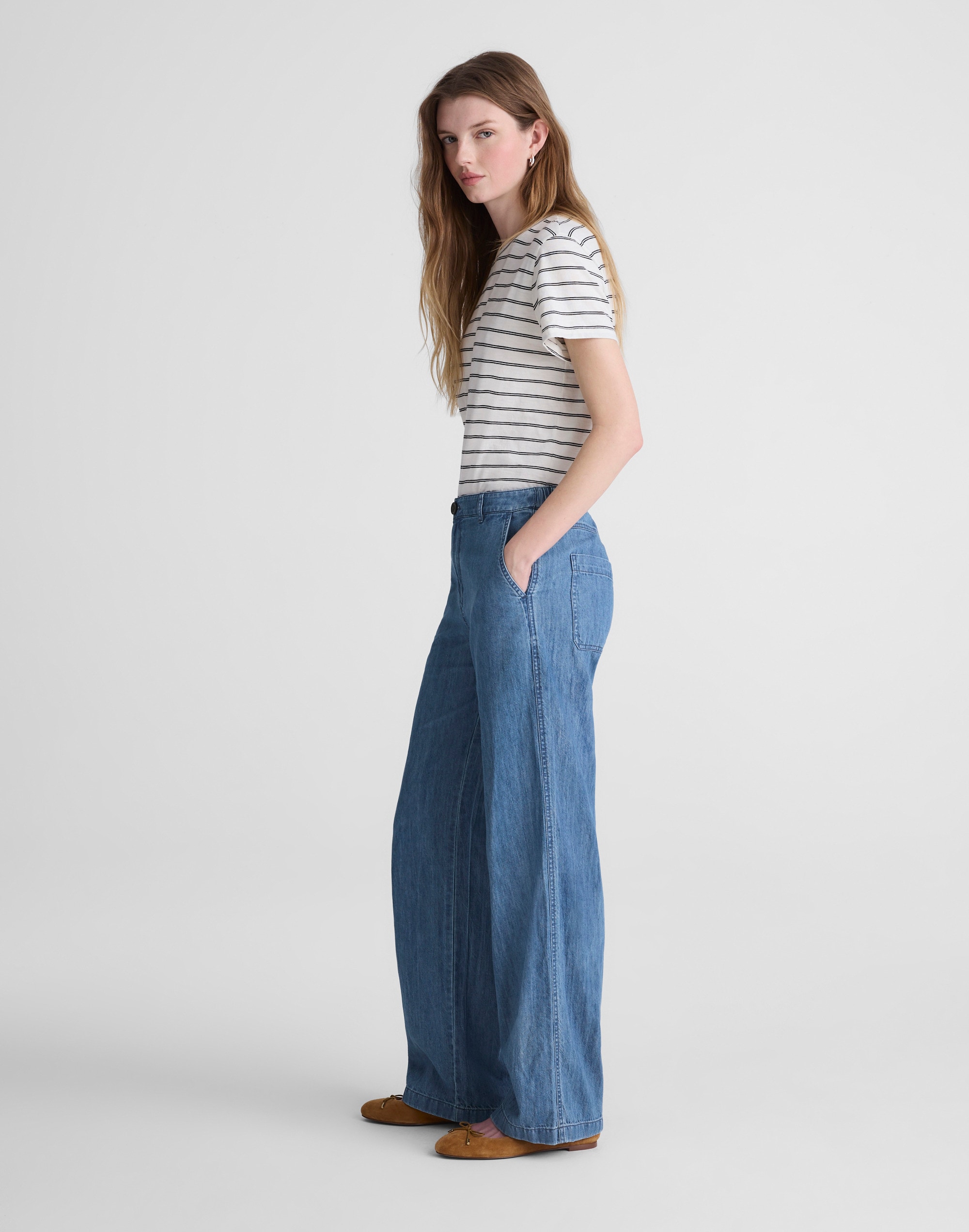 The Zoe Relaxed Straight Denim Pant