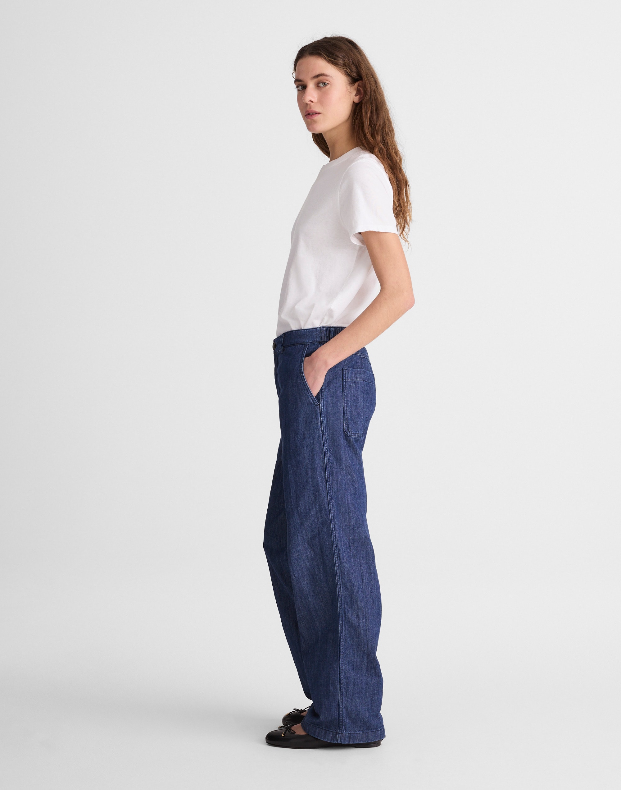 The Zoe Relaxed Straight Denim Pant
