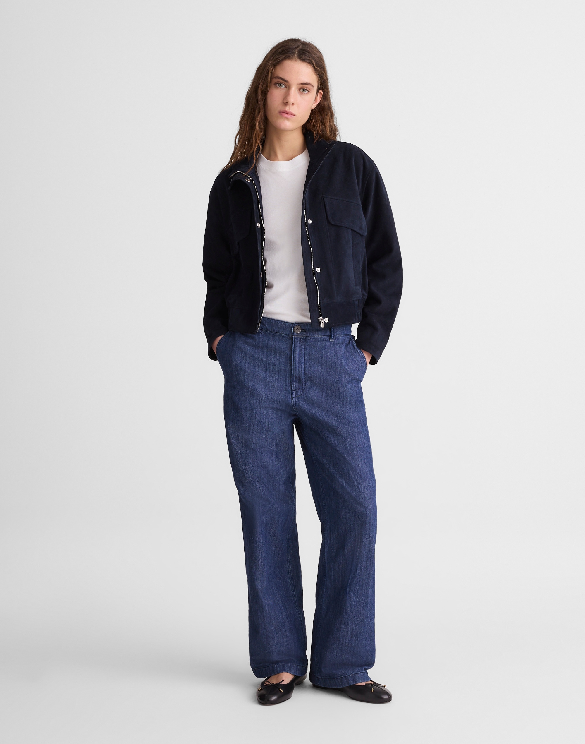 The Zoe Relaxed Straight Denim Pant