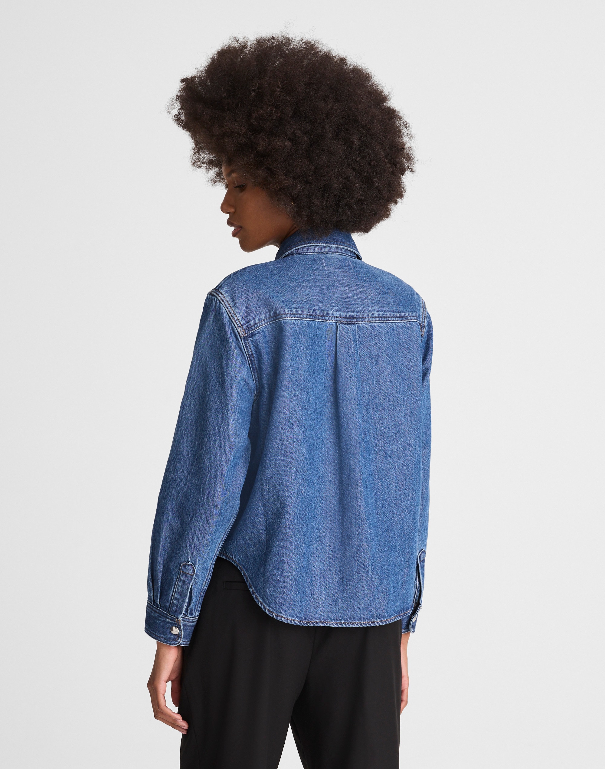 Denim Oversized Shirt-Jacket