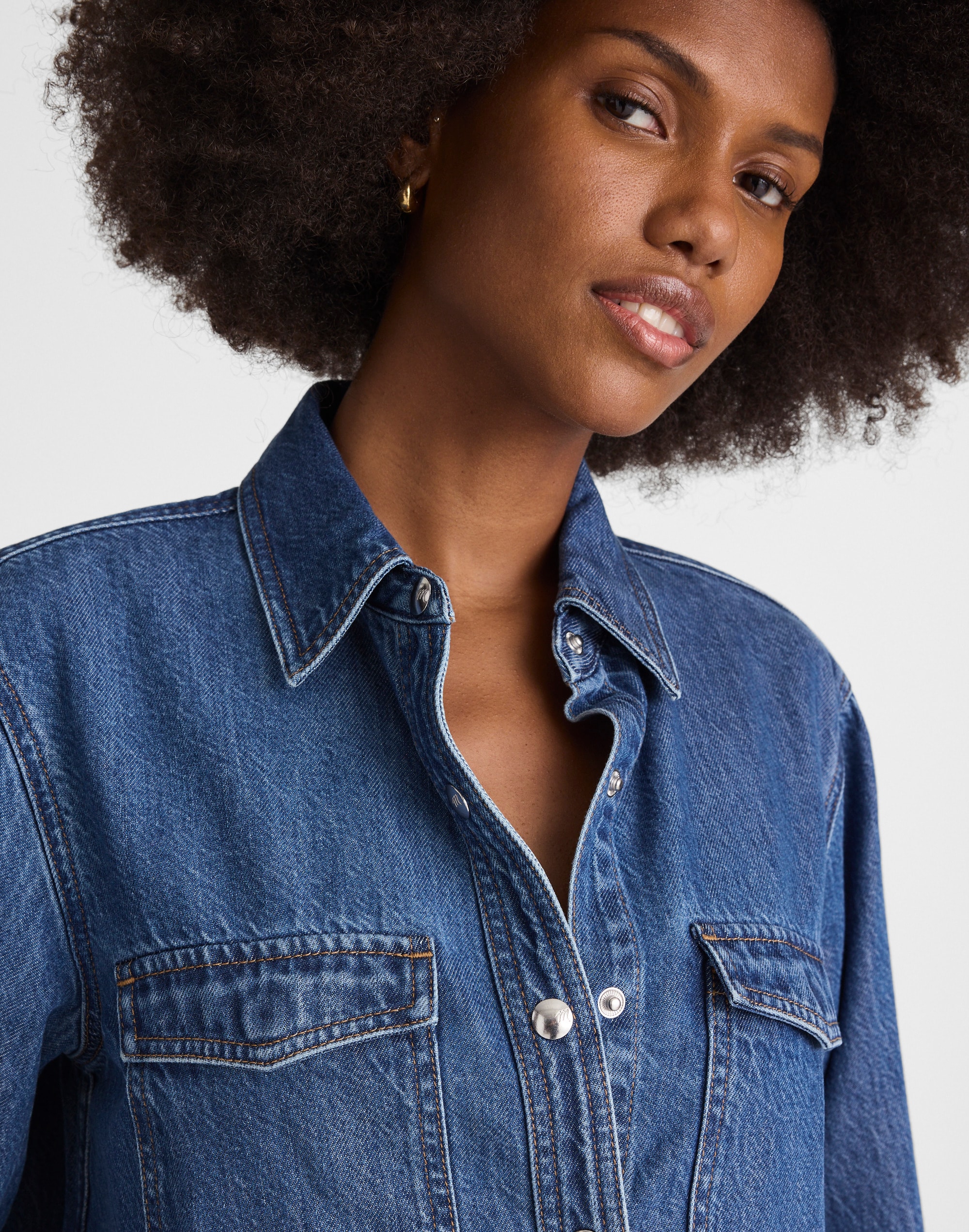 Denim Oversized Shirt-Jacket