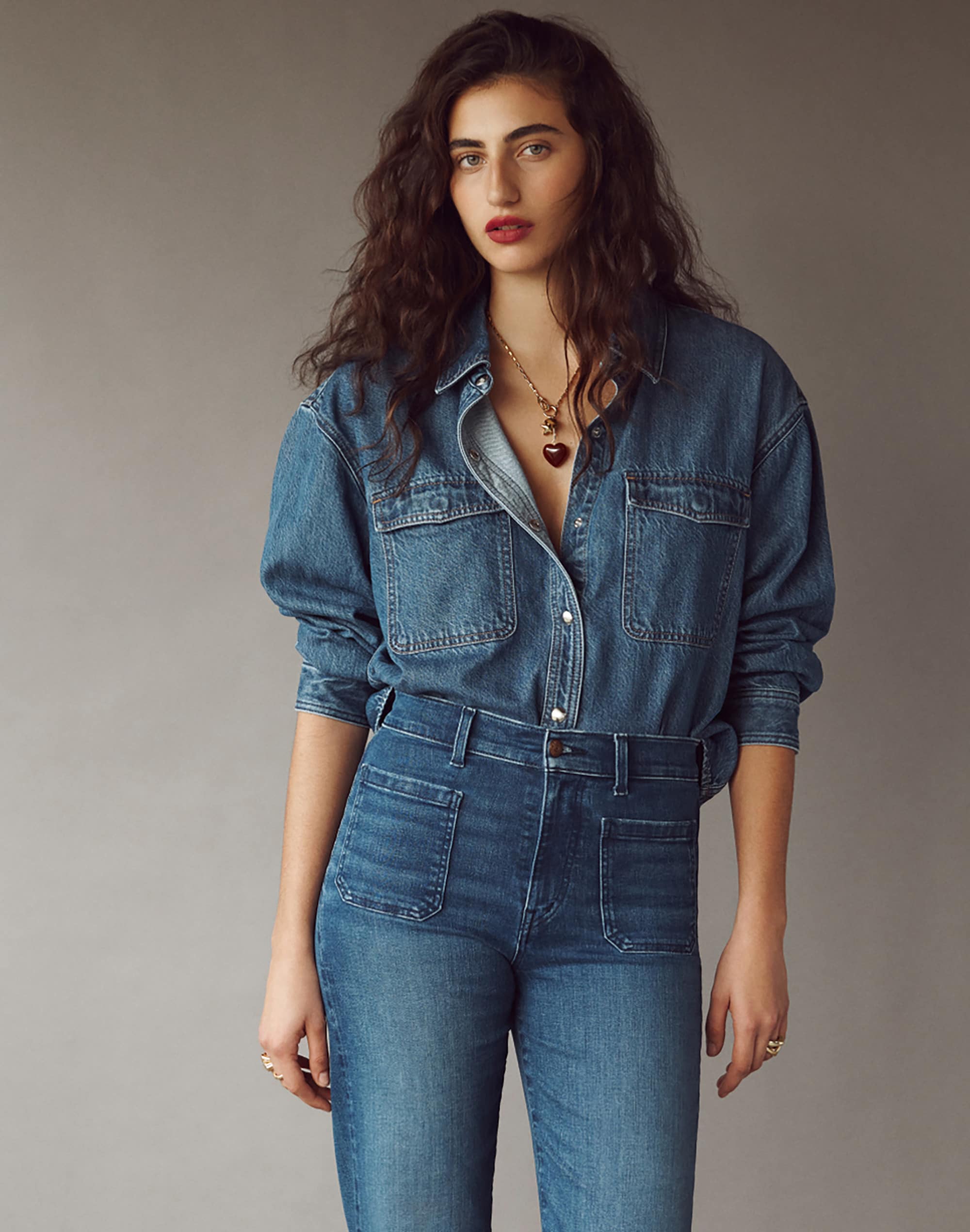 Airy Denim Shirt-Jacket