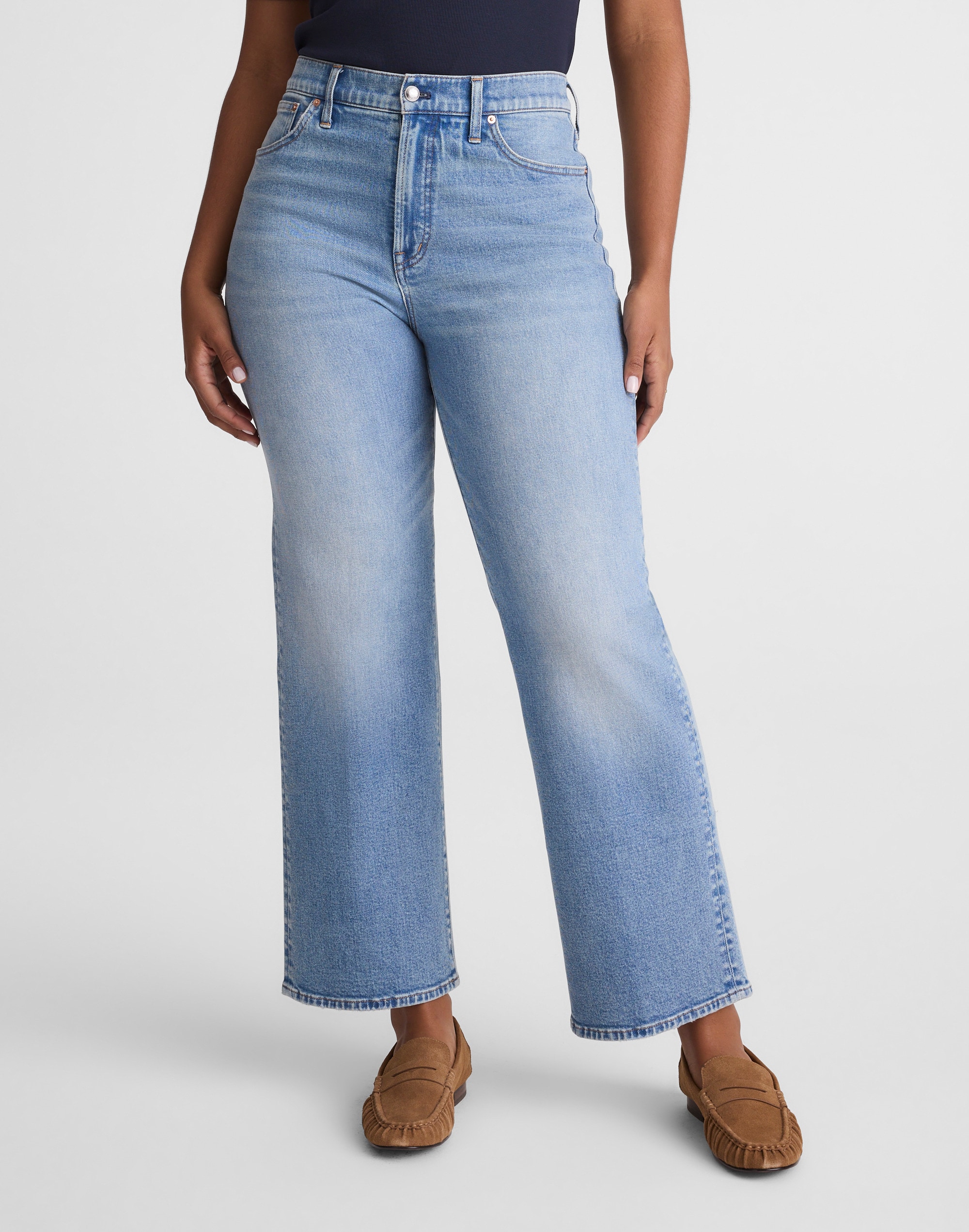 The Curvy Perfect Vintage Wide-Leg Crop Jean