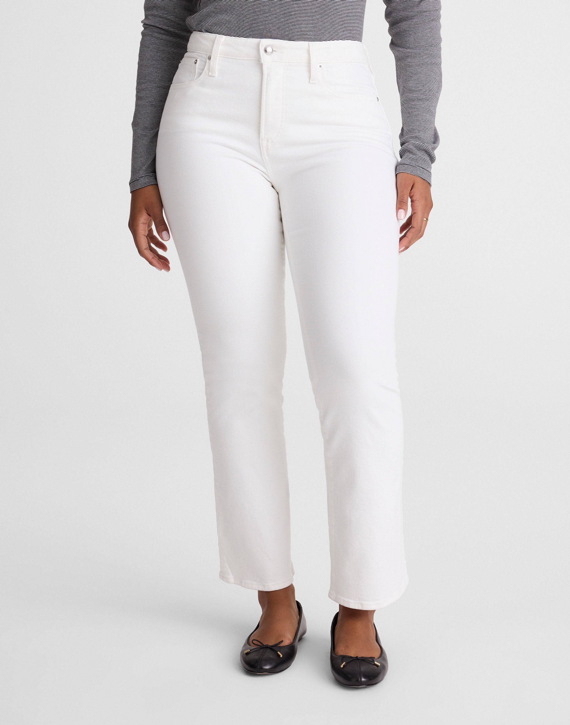 The Curvy Flare Crop Jean in Super Stretch Denim