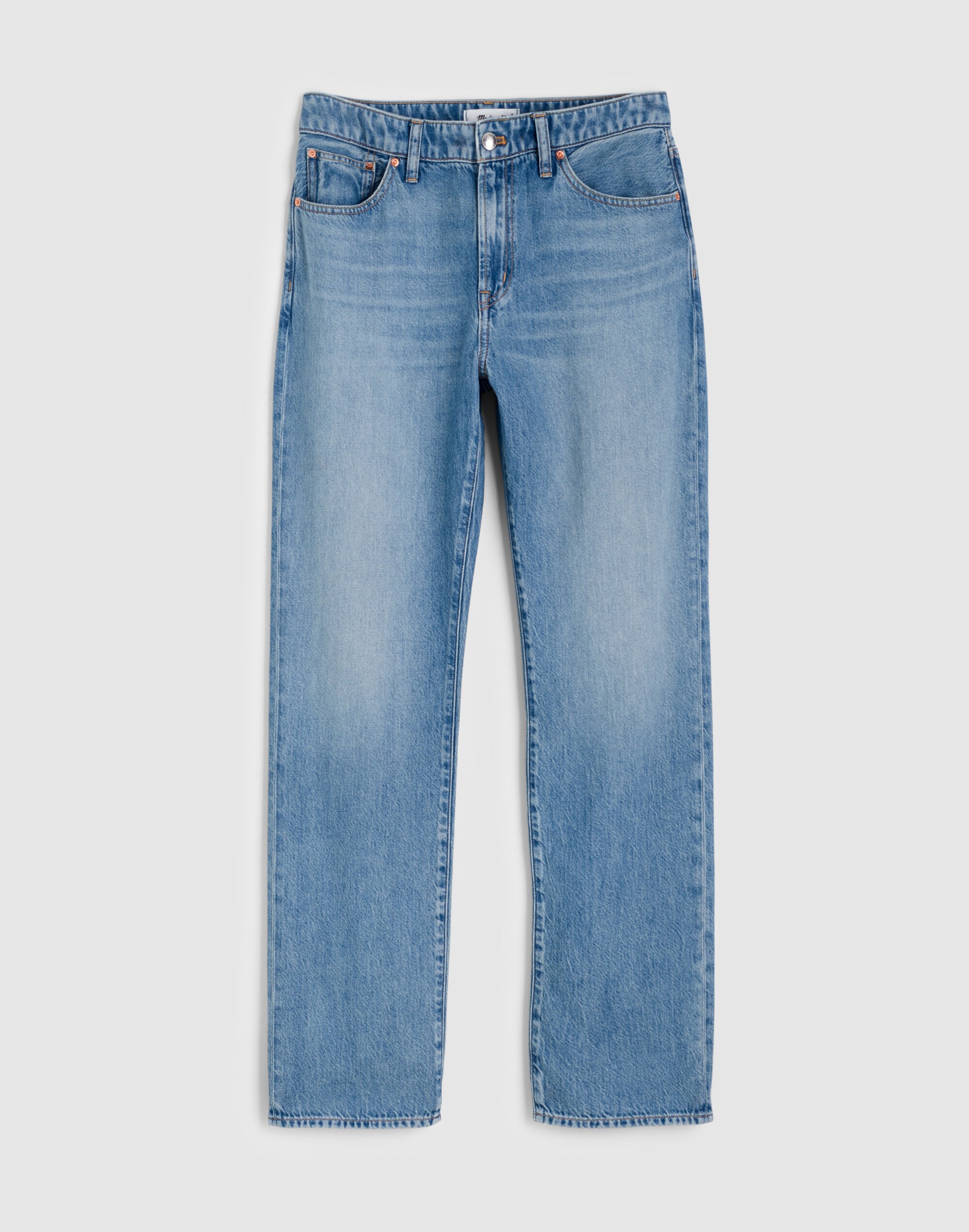 The Curvy Dean Easy Straight Jean in Airy Denim