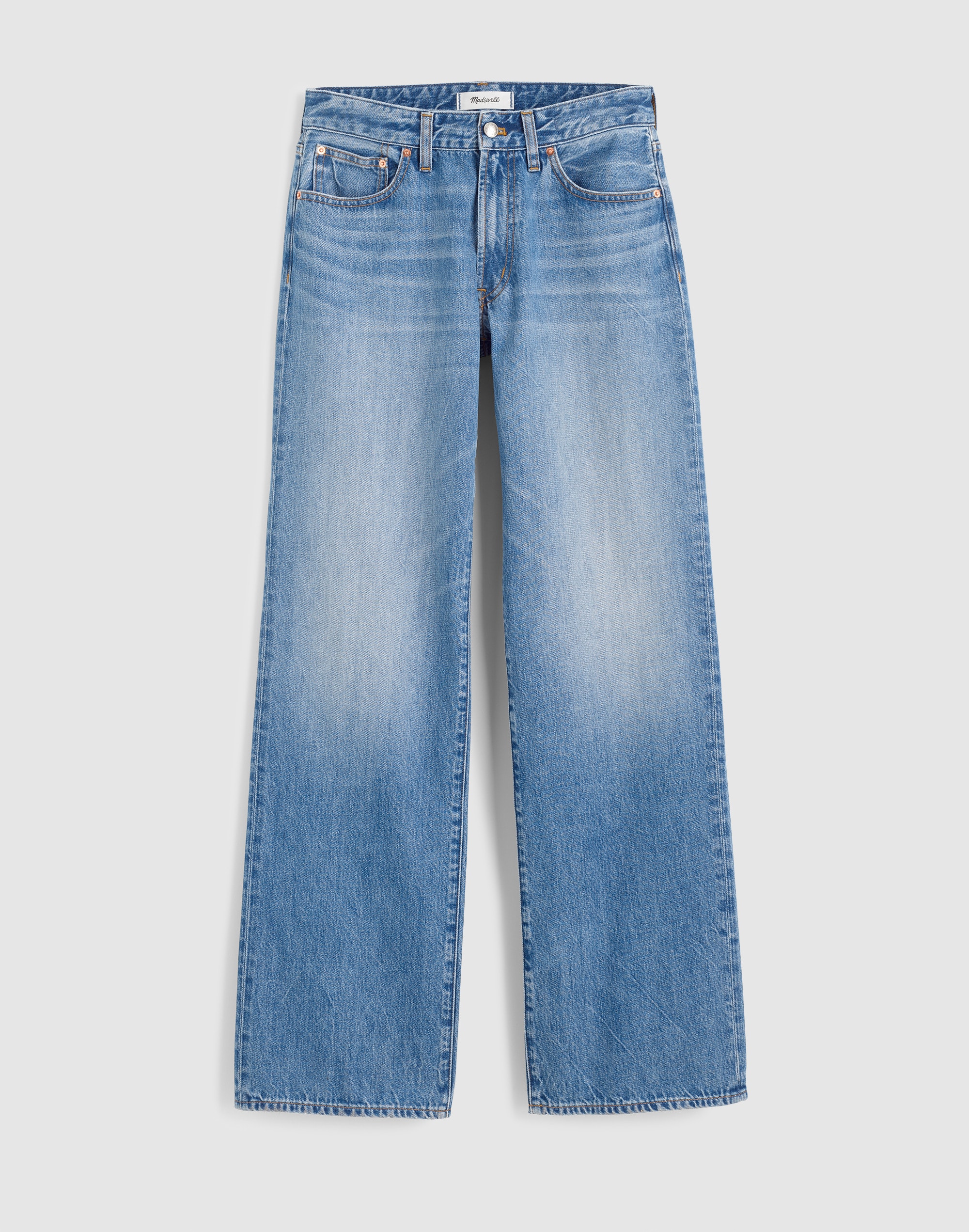 The Curvy Low-Rise Loose Jean in Midvale Wash