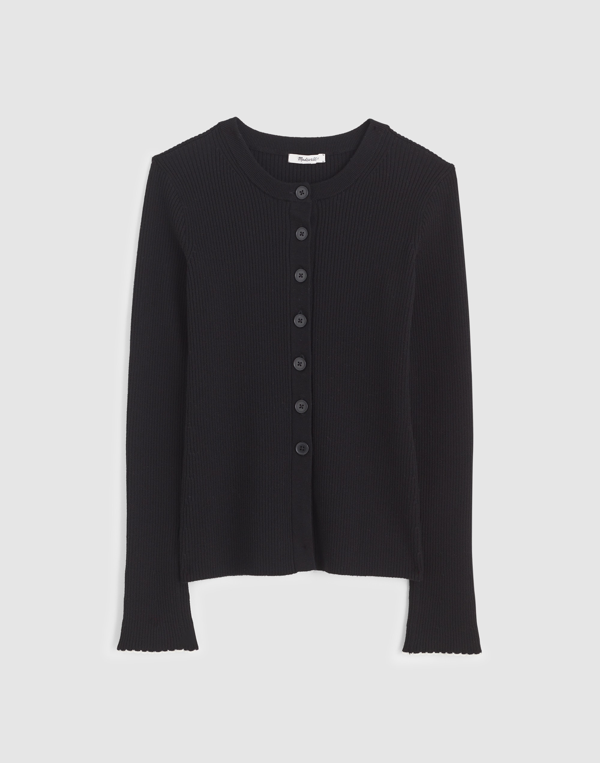 Whipstitched Longline Cardigan Merino Blend