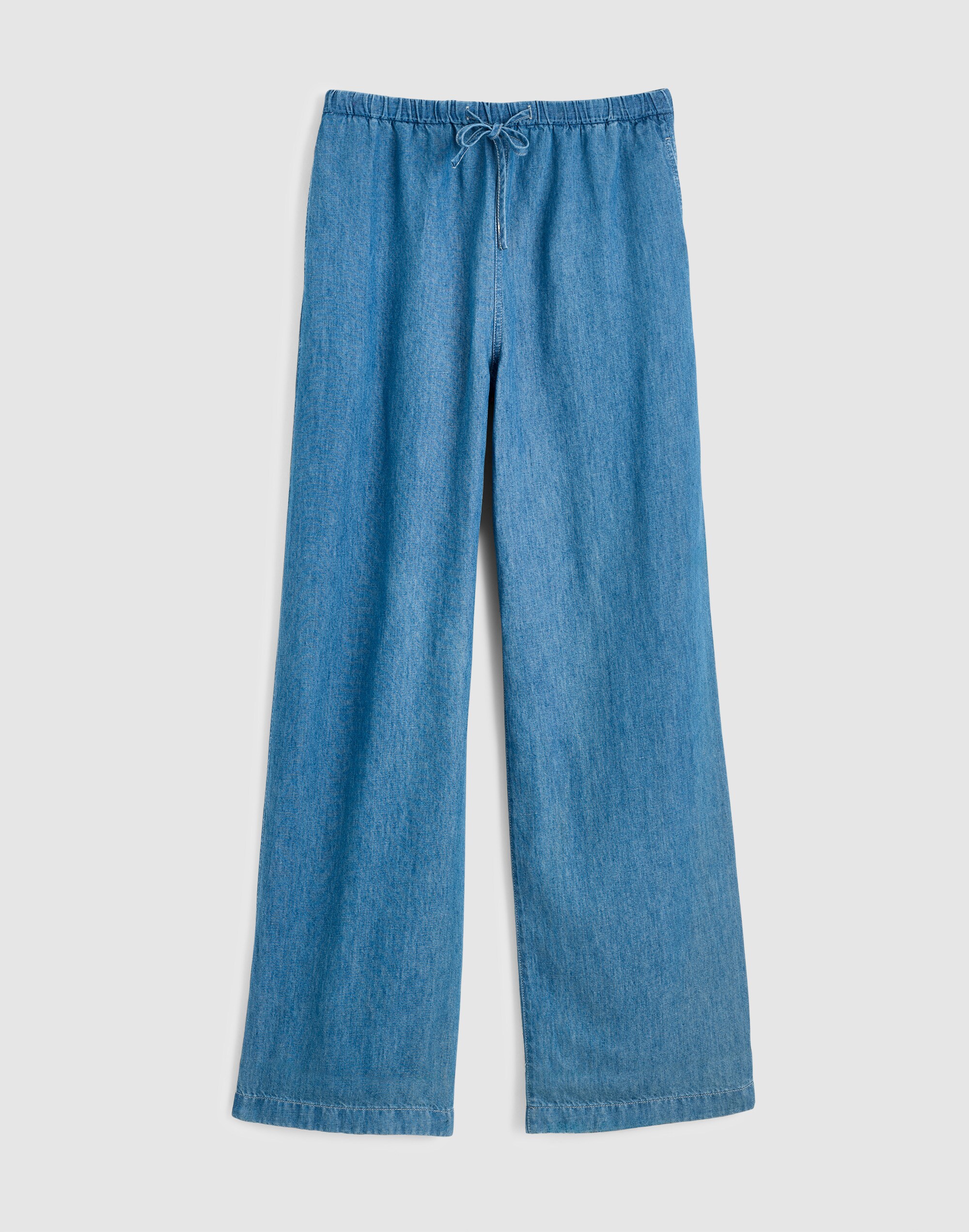 Denim Pull-On Pants