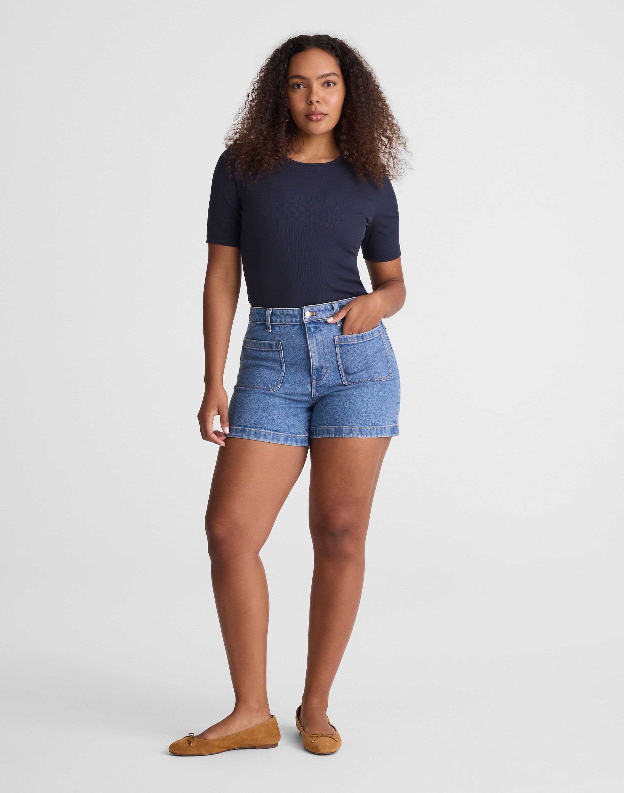 Madewell The Emmy Denim Short In Blue