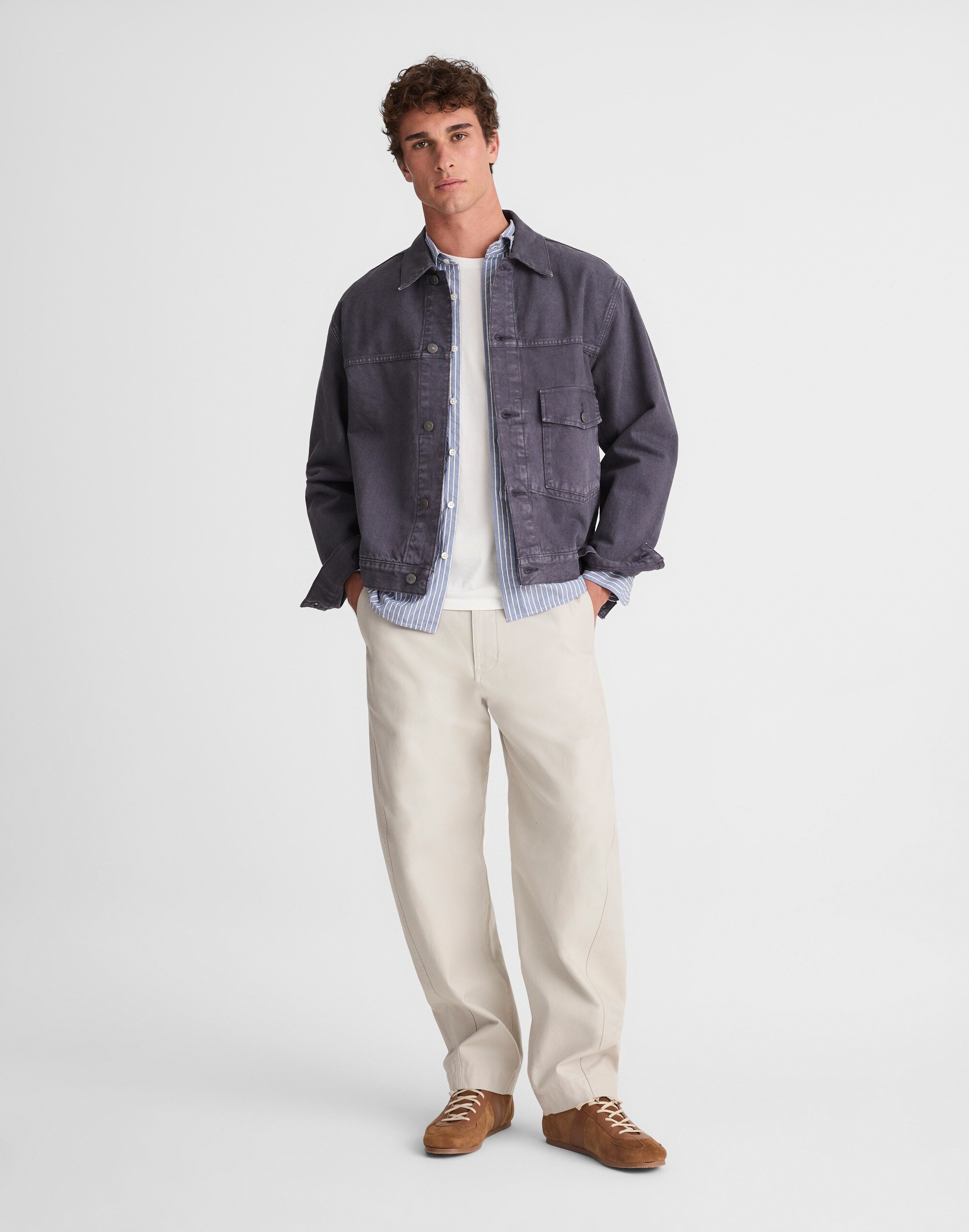 Denim Single-Pocket Jacket