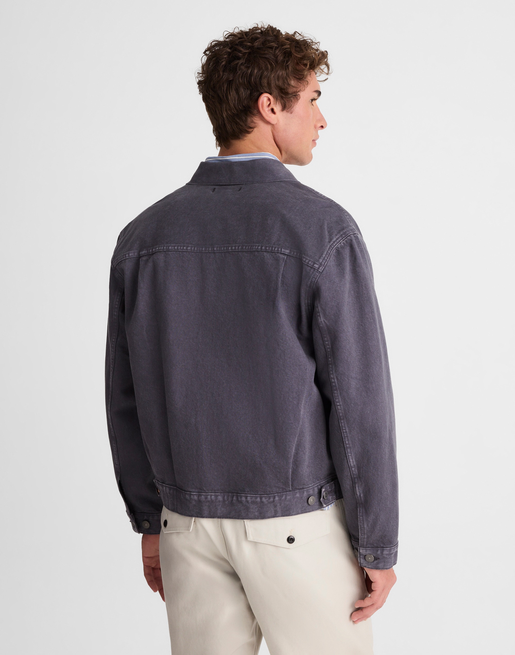 Denim Single-Pocket Jacket