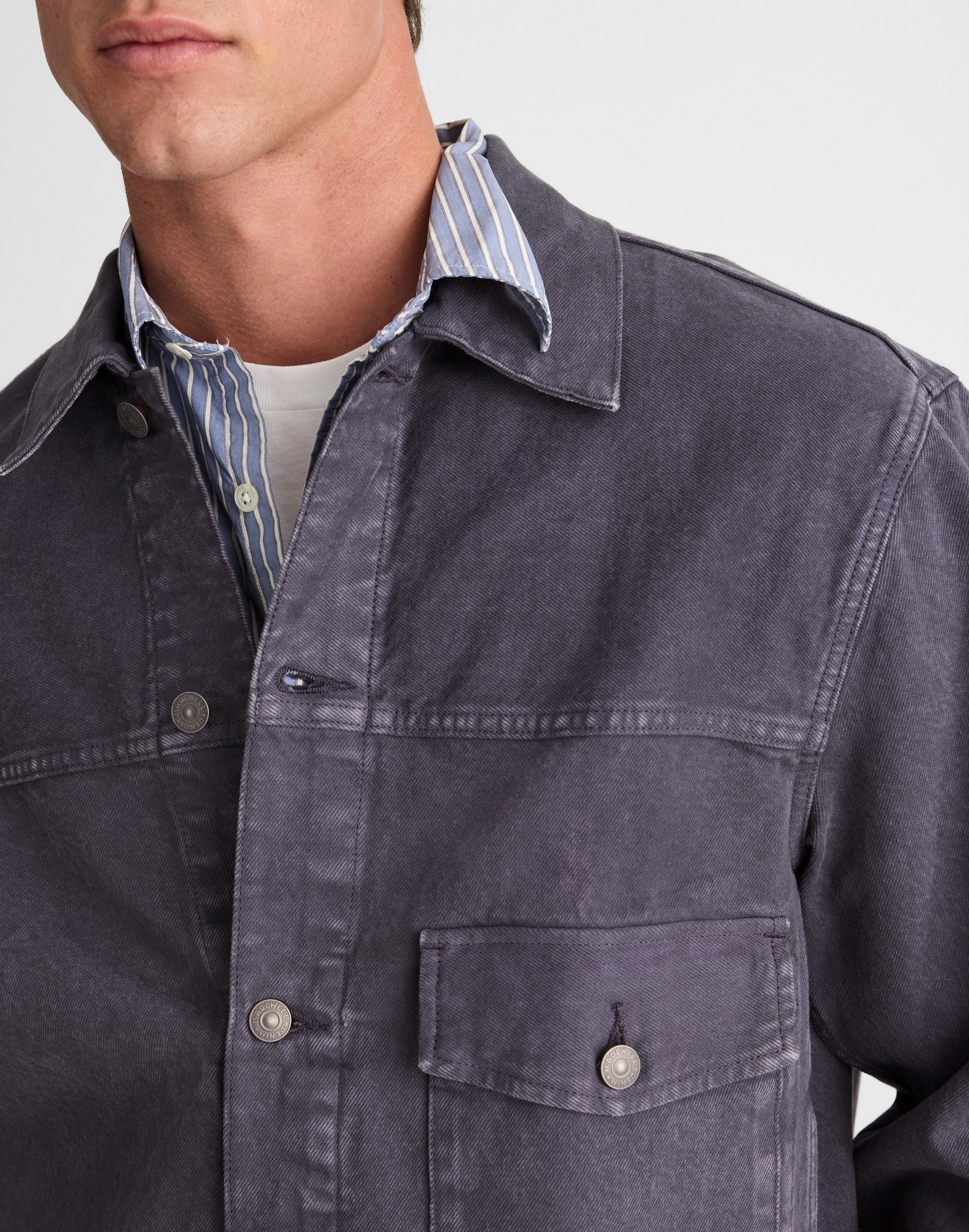 Denim Single-Pocket Jacket