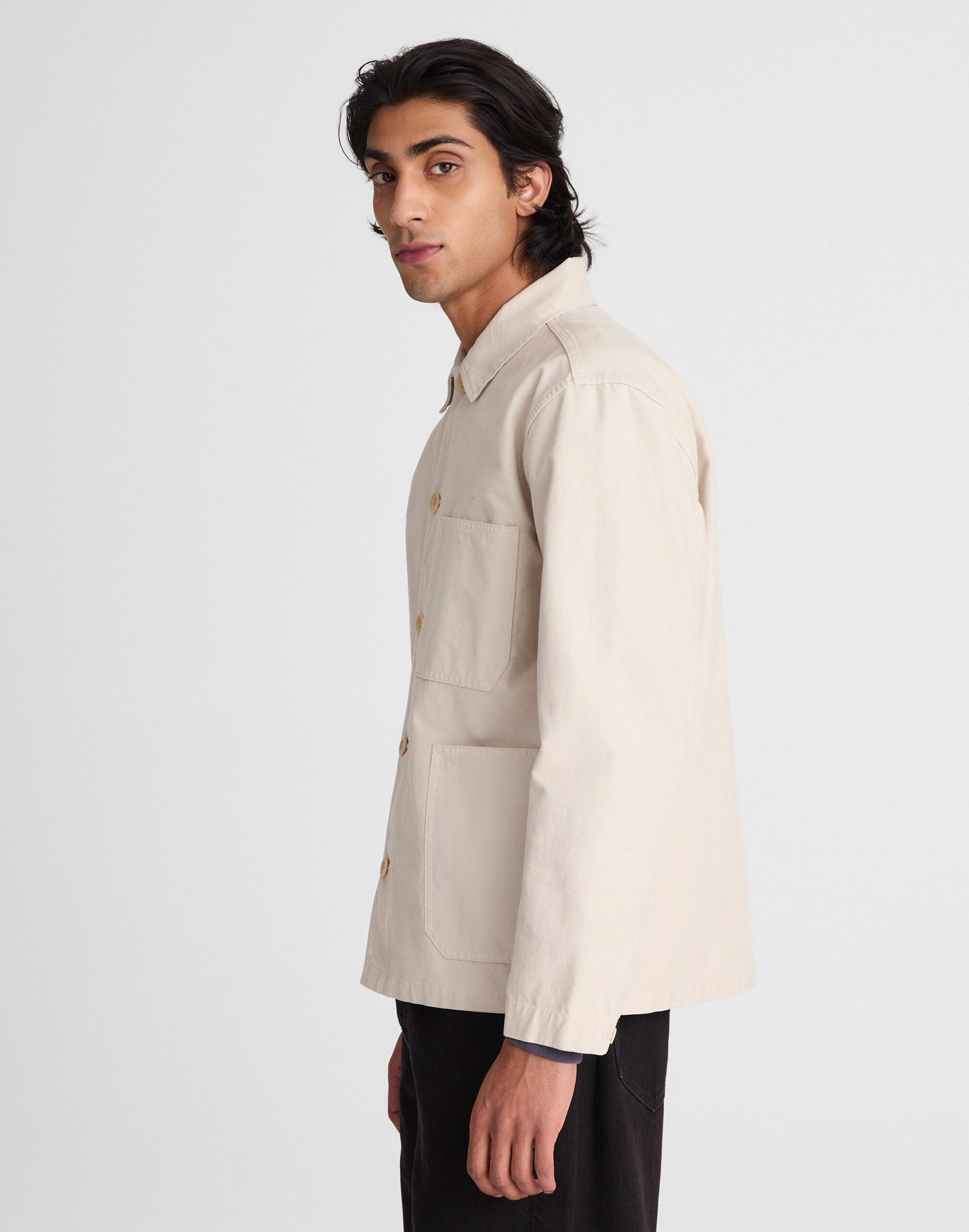 Chore Jacket in Reverse Sateen