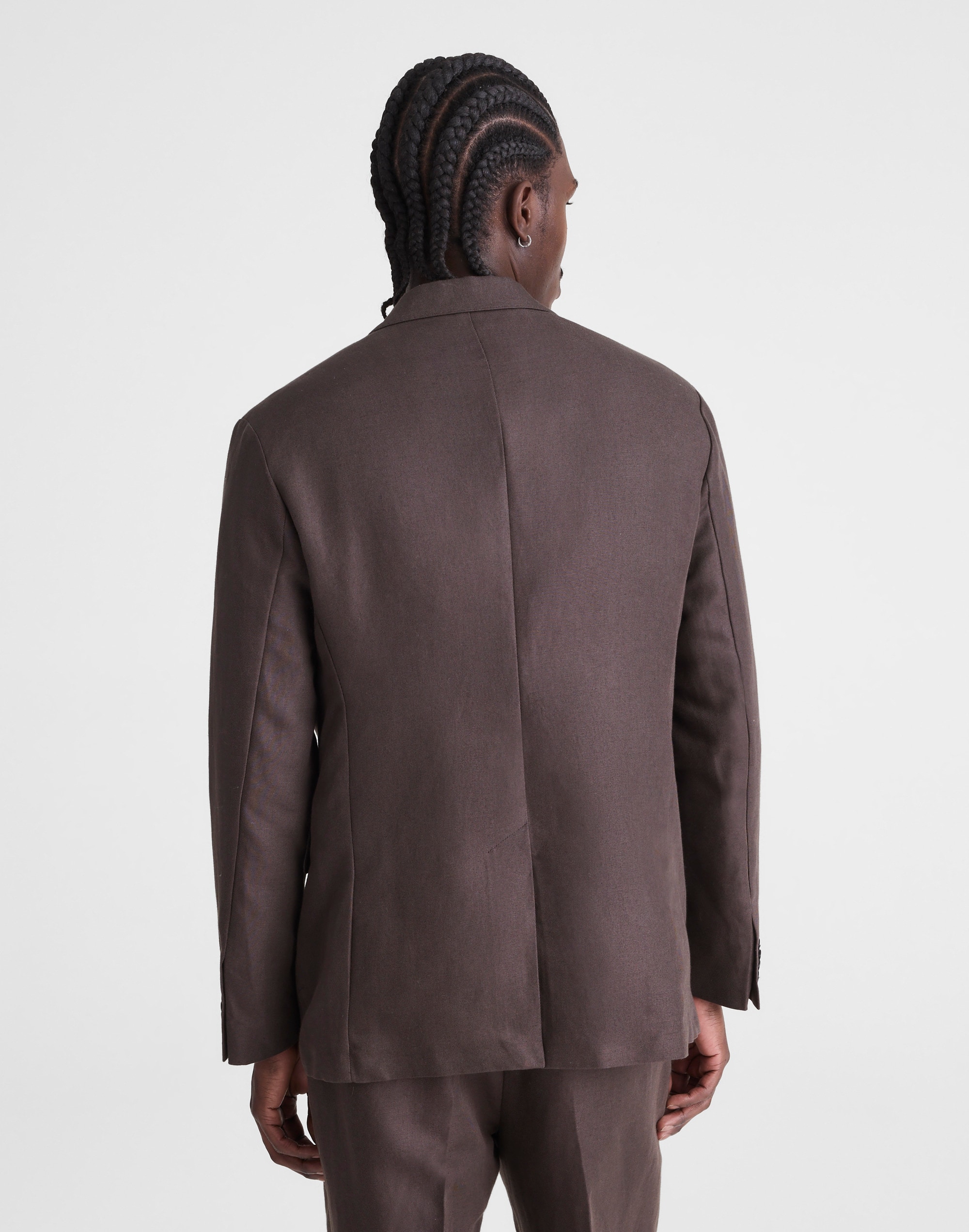 Unstructured Blazer in Linen-Cotton Blend