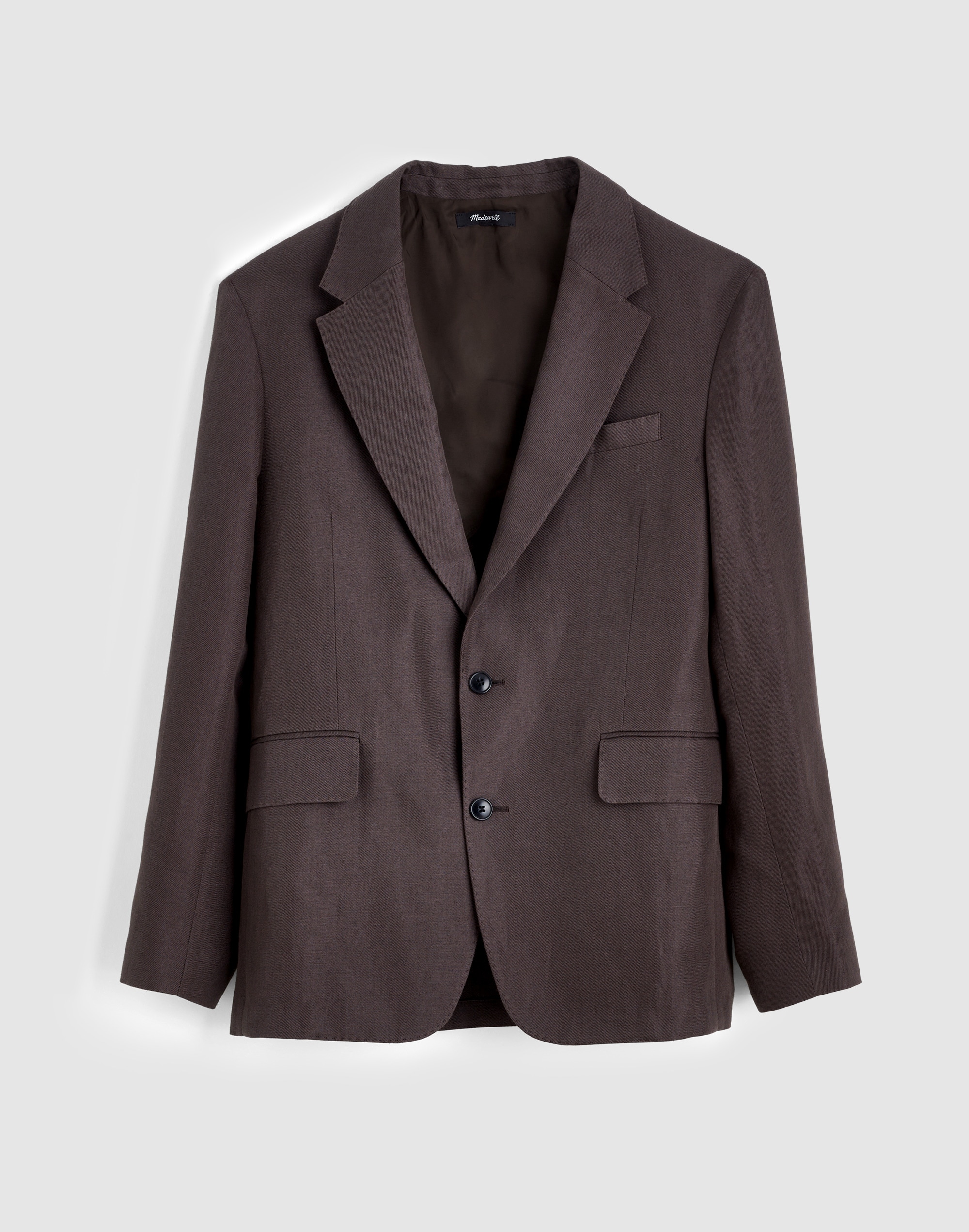 Unstructured Blazer in Linen-Cotton Blend