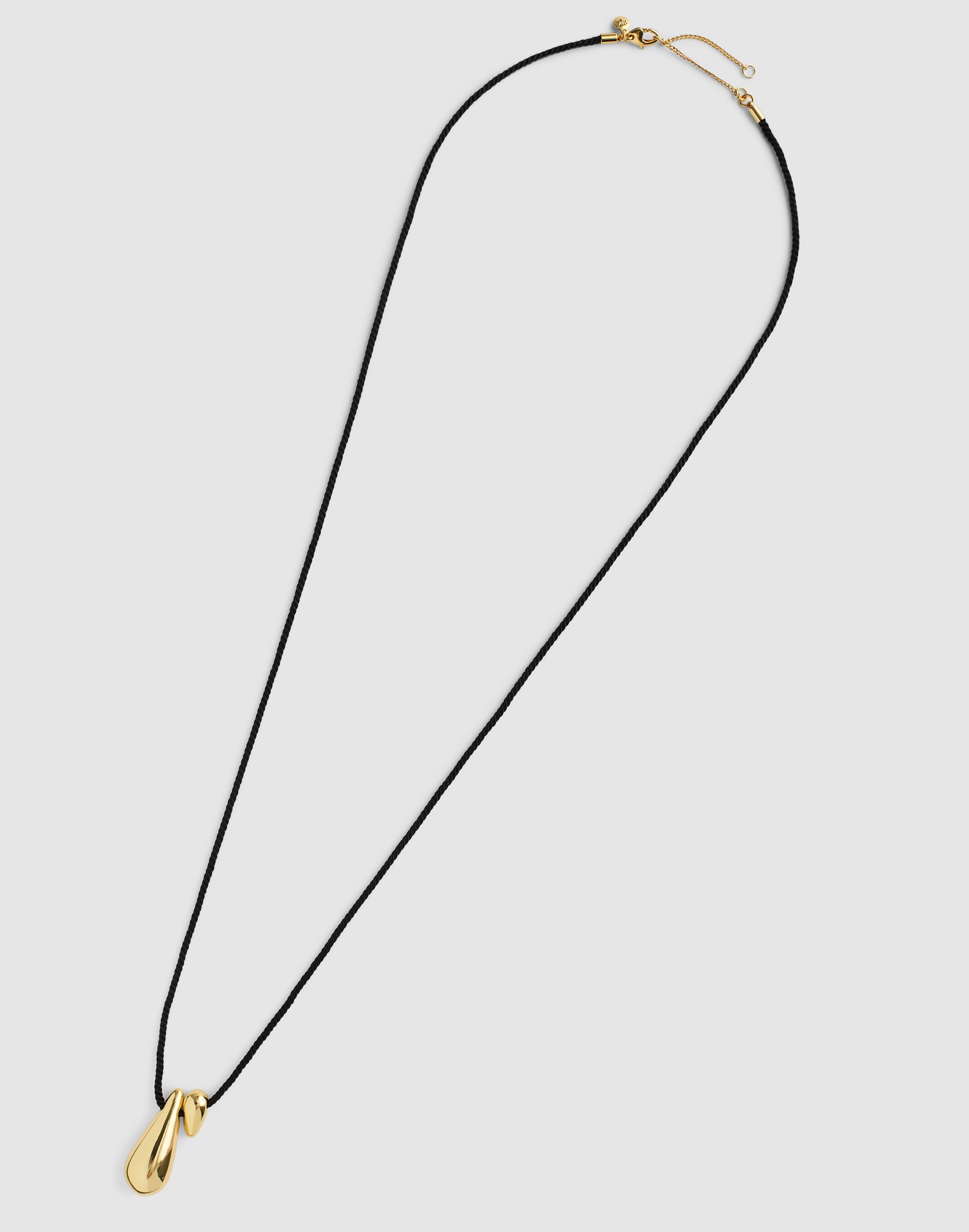 Double Droplet Pendant Necklace