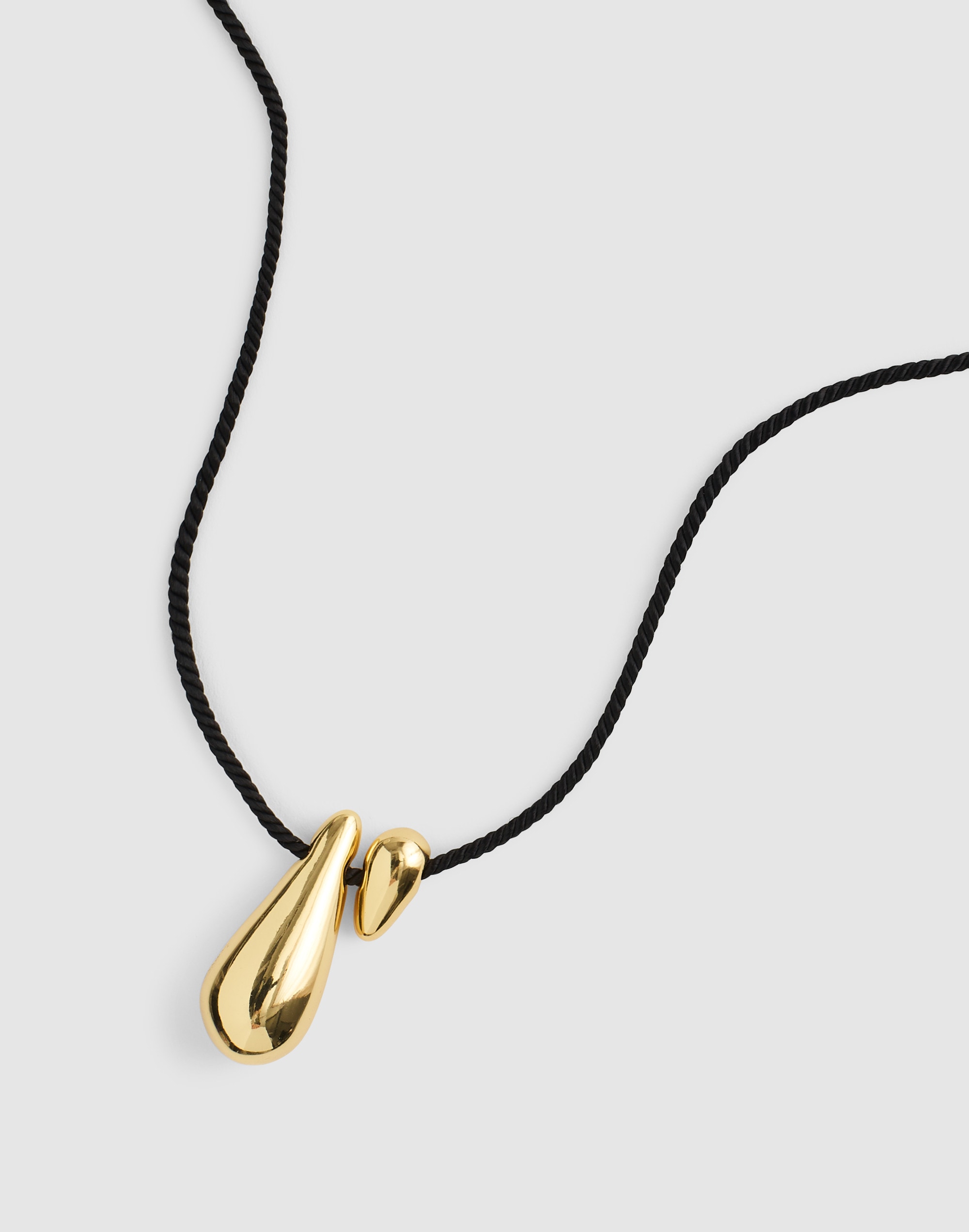 Madewell Double Droplet Pendant Necklace In Gold
