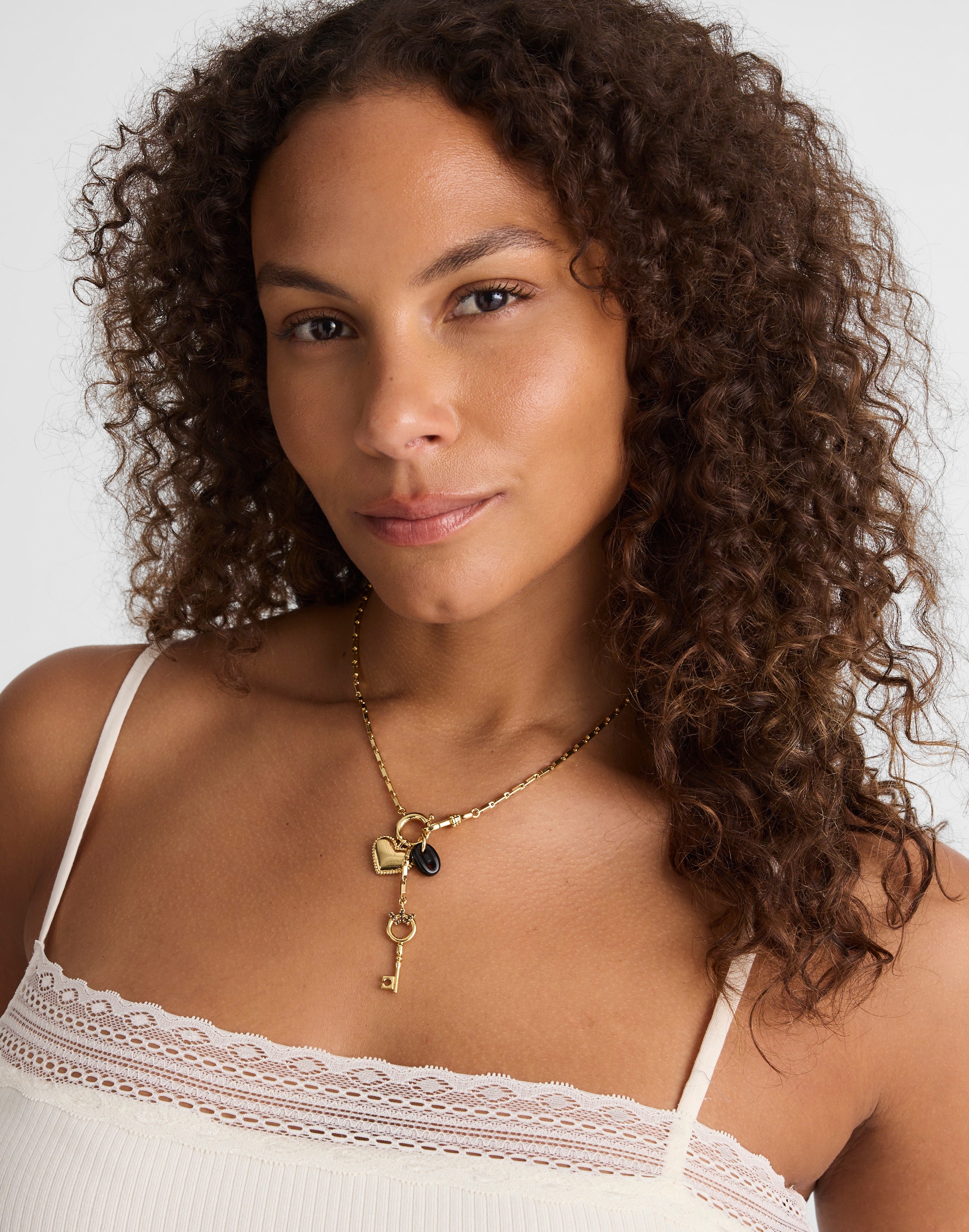 Bar Watch Chain Charm Necklace