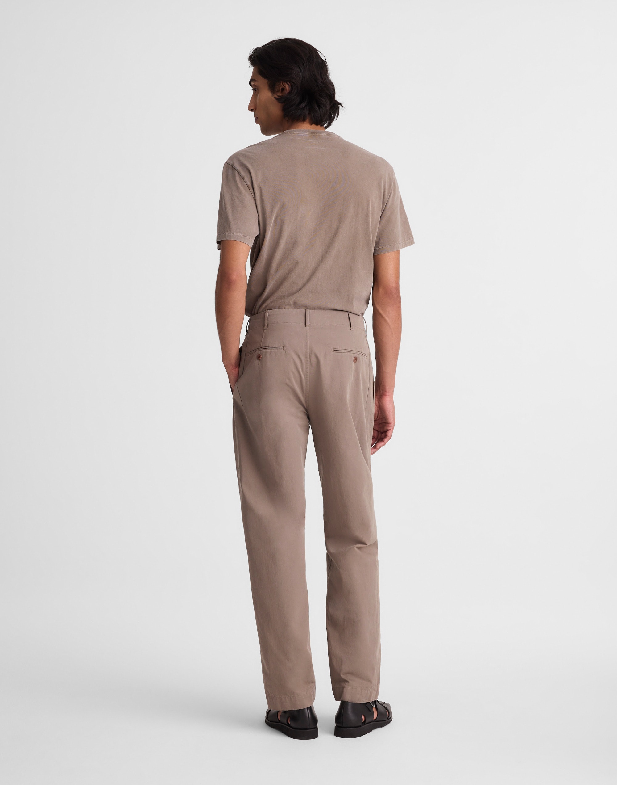 Pleated Chino Pants in Uniform Twill