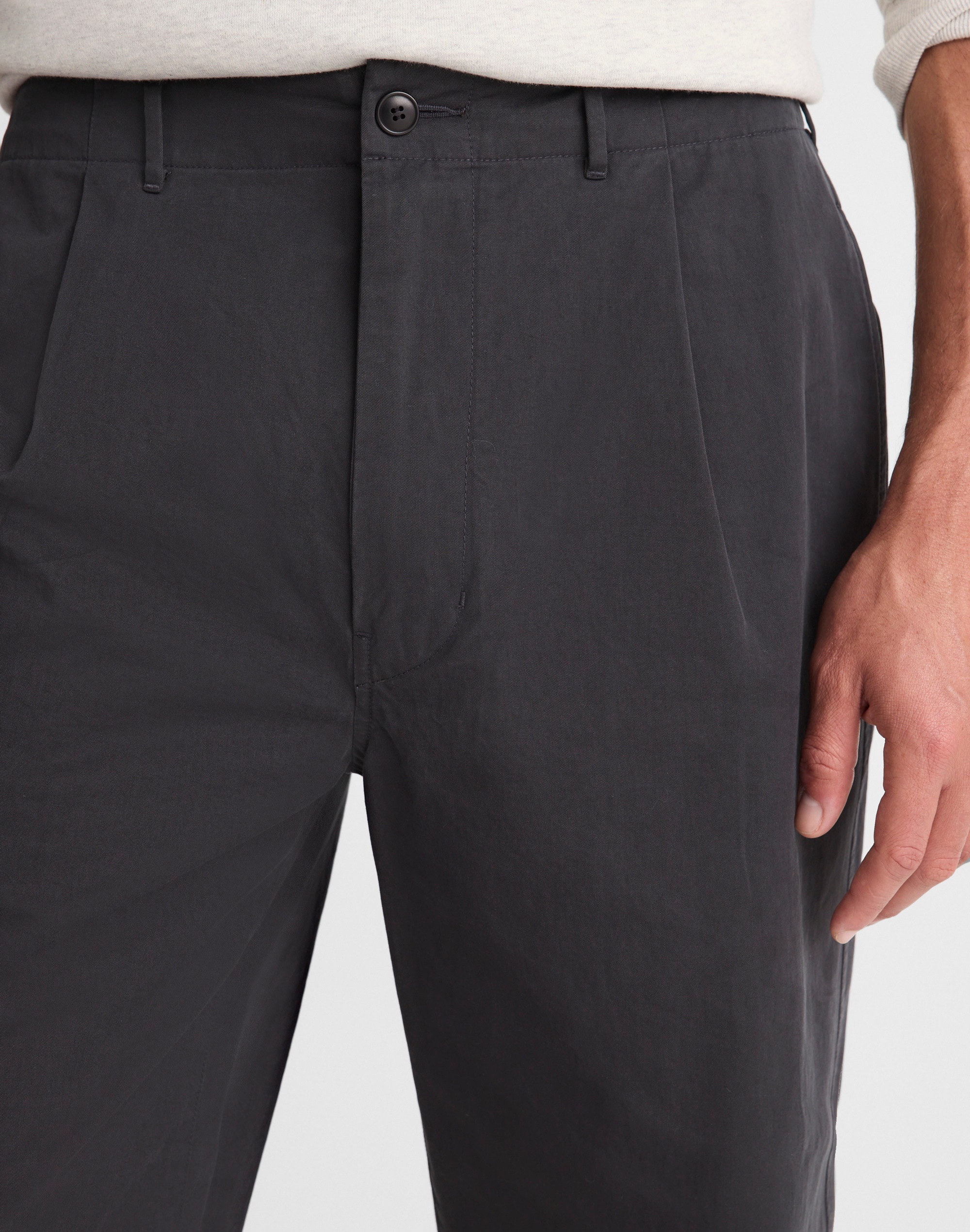 Pleated Chino Pants in Uniform Twill