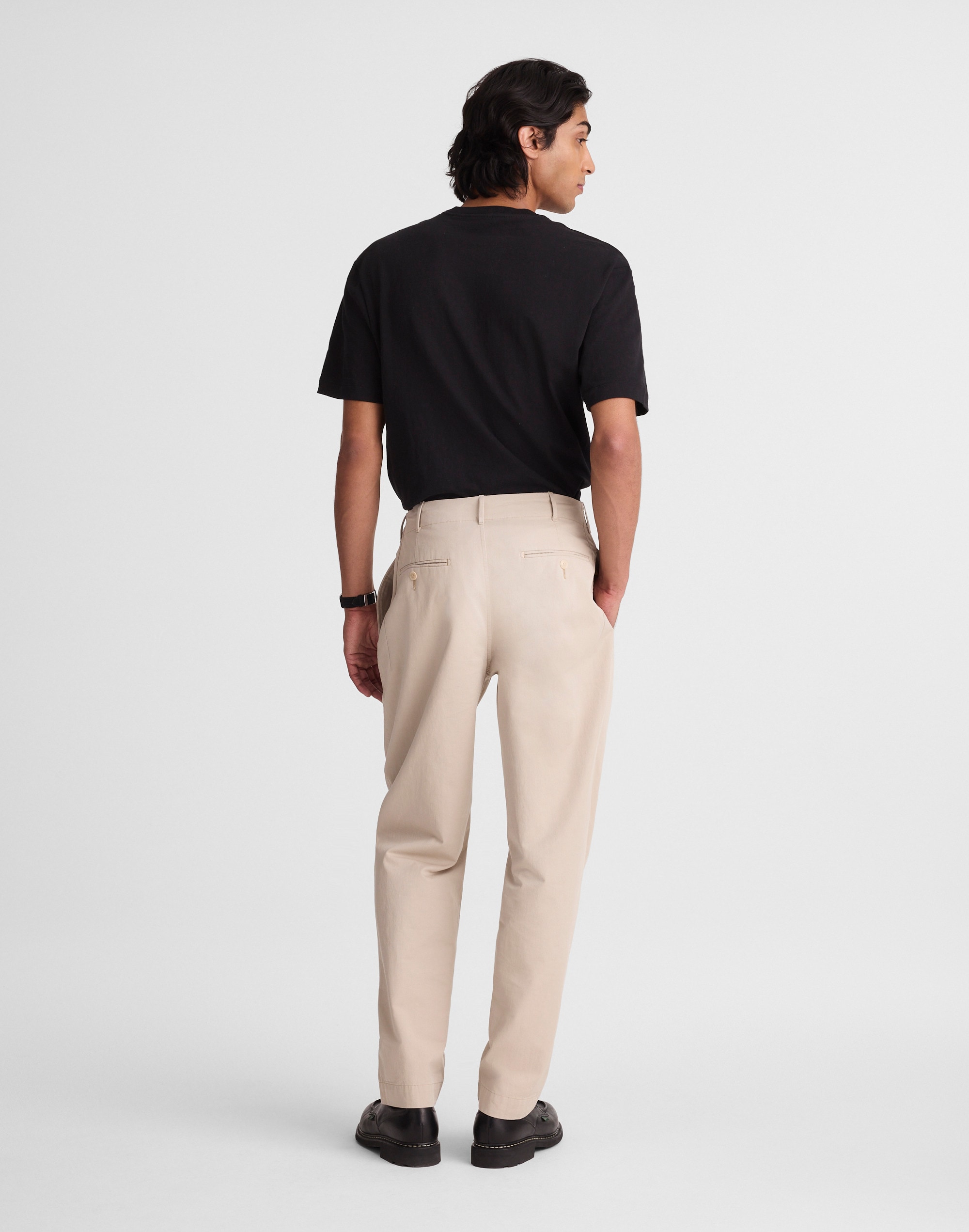 Pleated Chino Pants in Uniform Twill