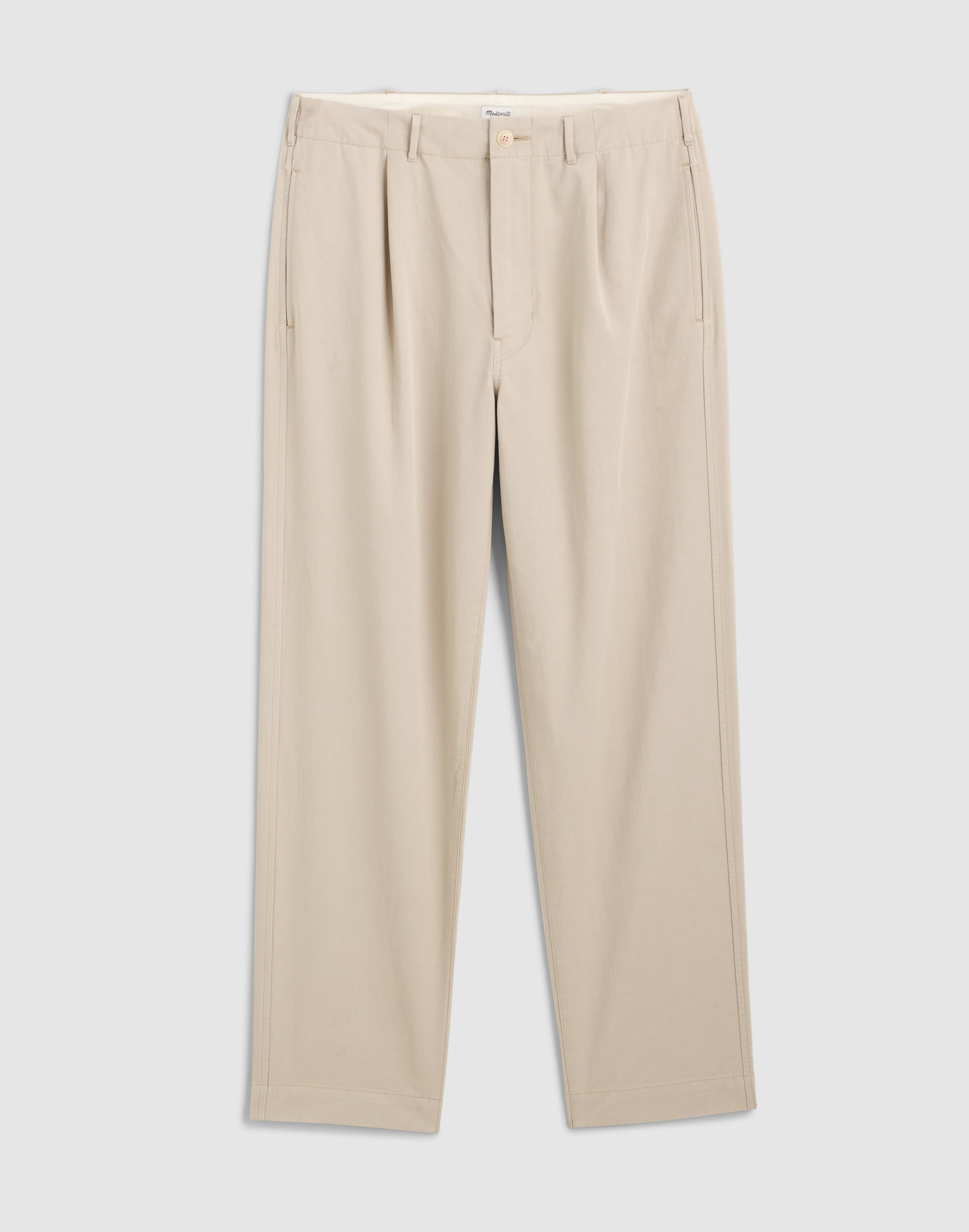 Pleated Chino Pants in Uniform Twill