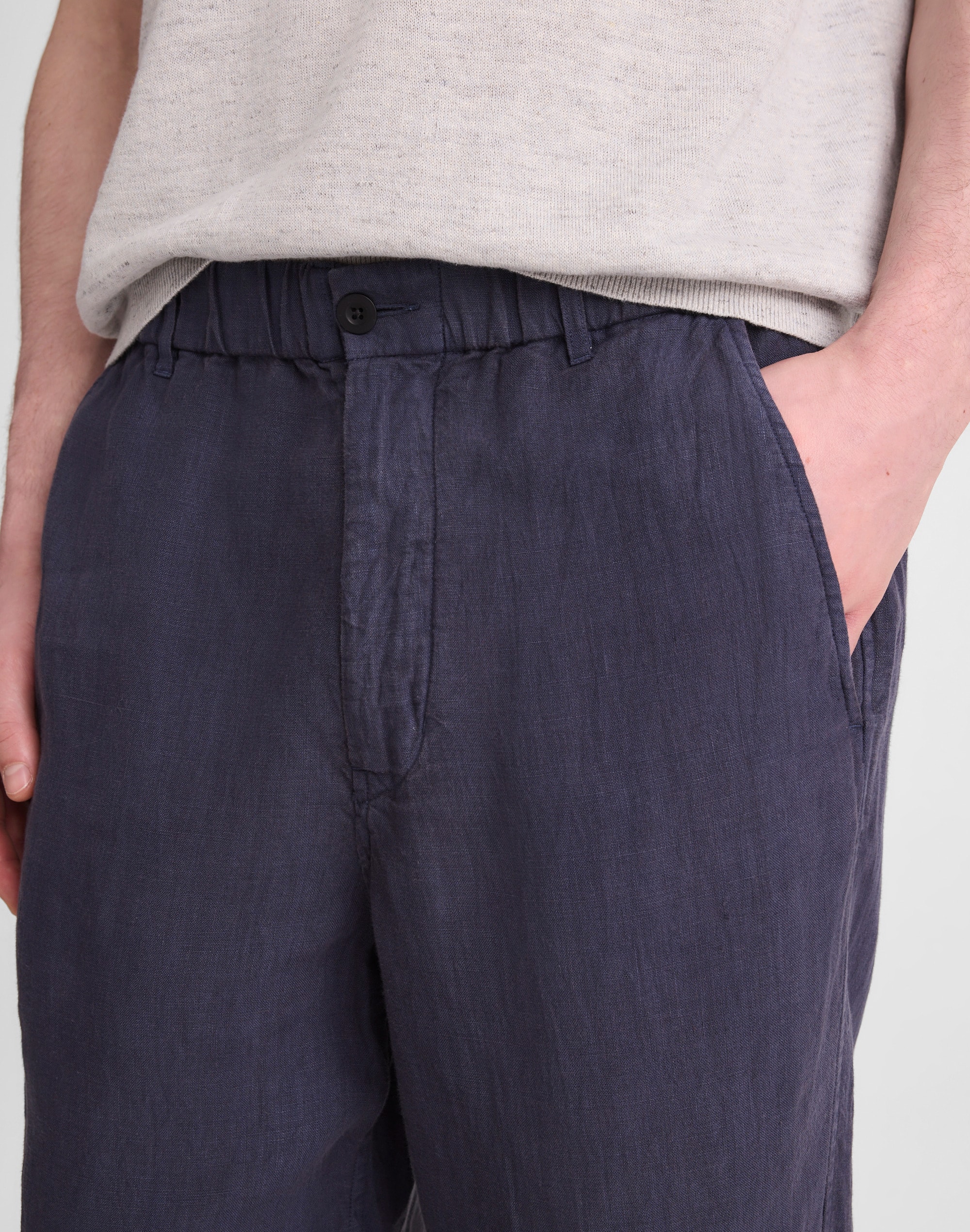Pull-On Pant in Linen