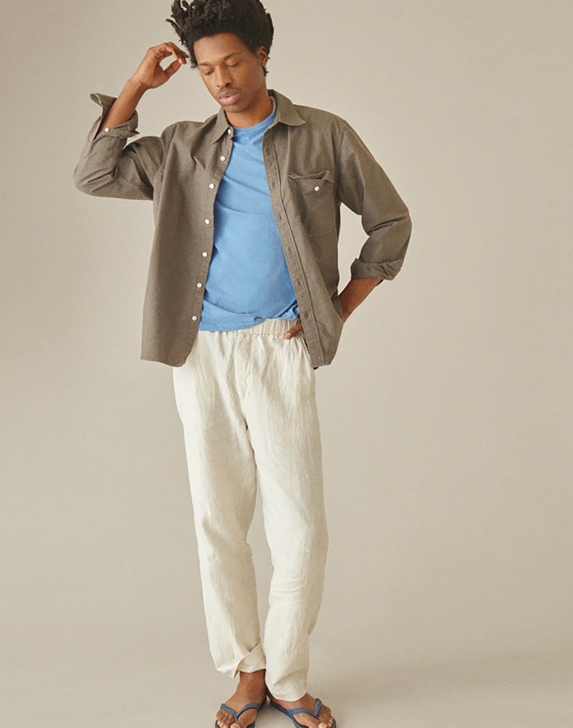 Pull-On Pant in Linen