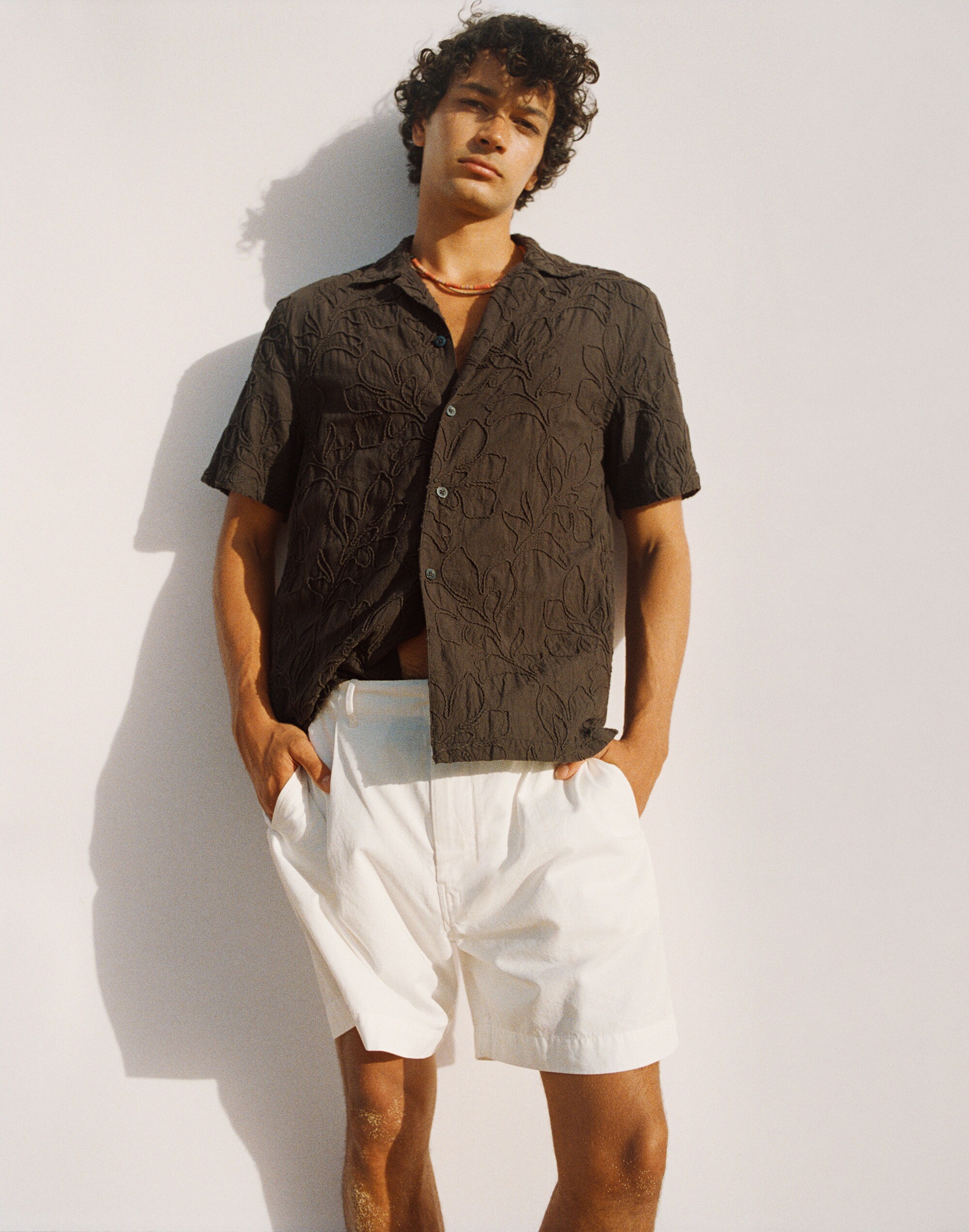 Pleated Chino Shorts in Uniform Twill