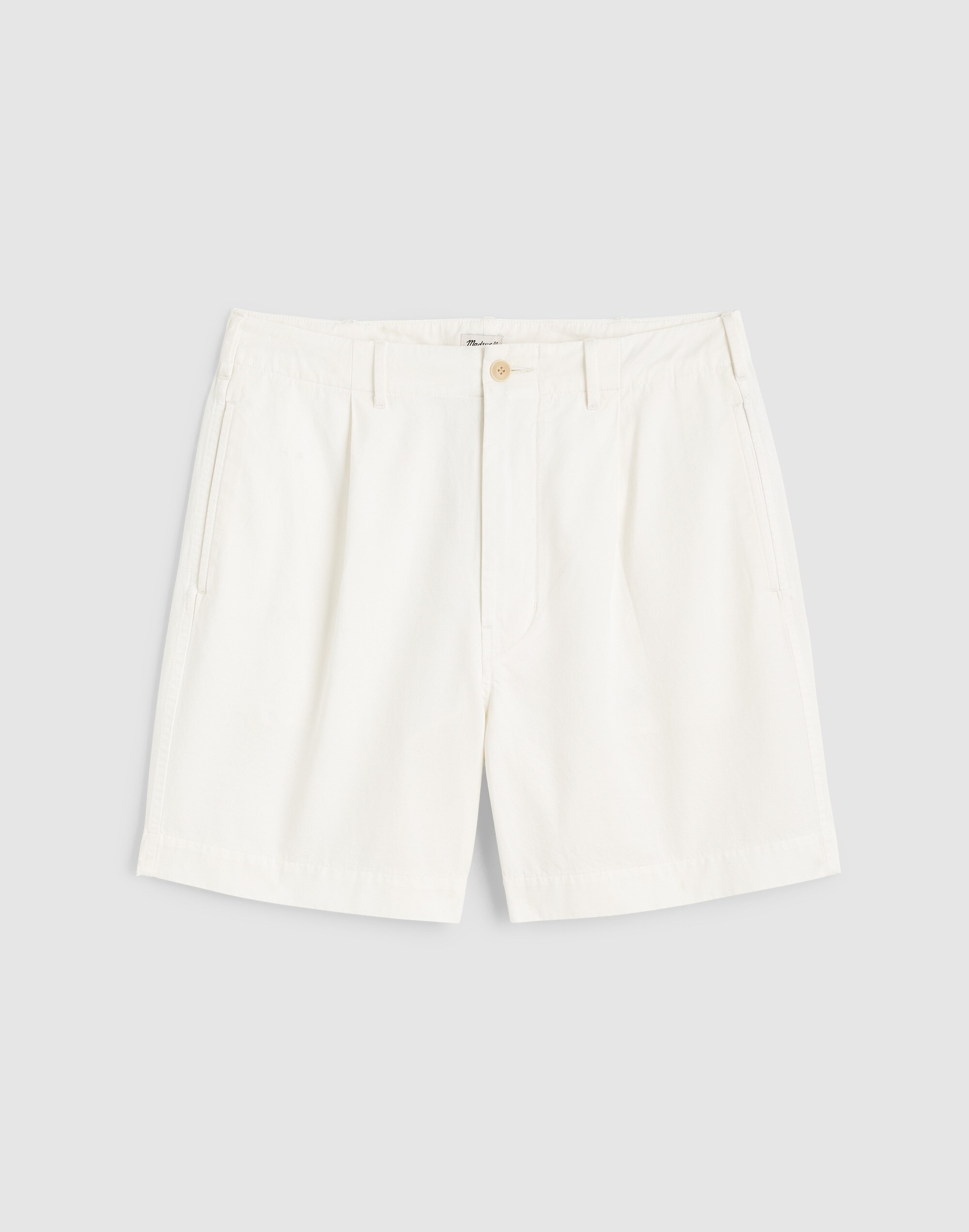 Pleated Chino Shorts in Uniform Twill