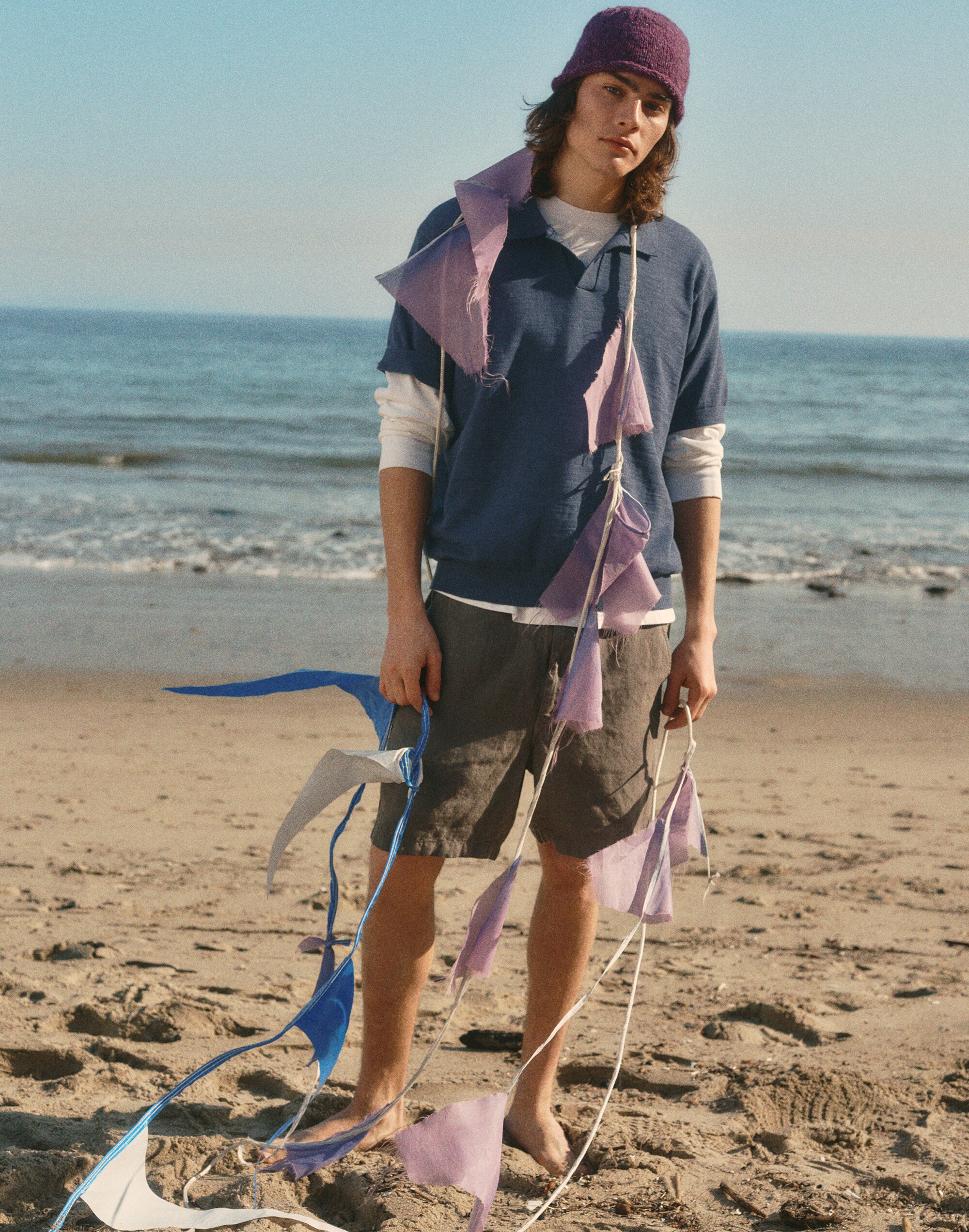 Pull-On Shorts in Linen