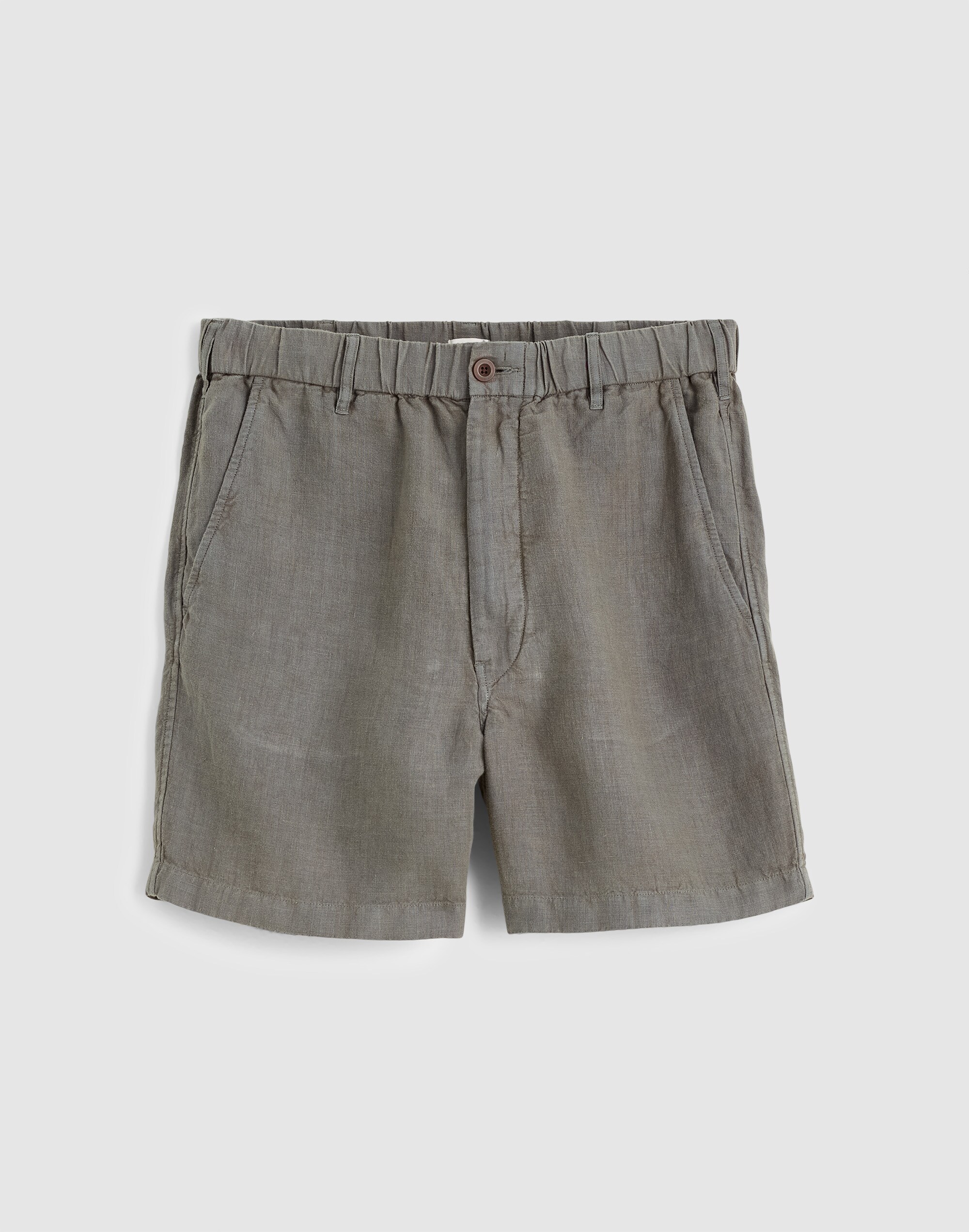 Pull-On Shorts in Linen