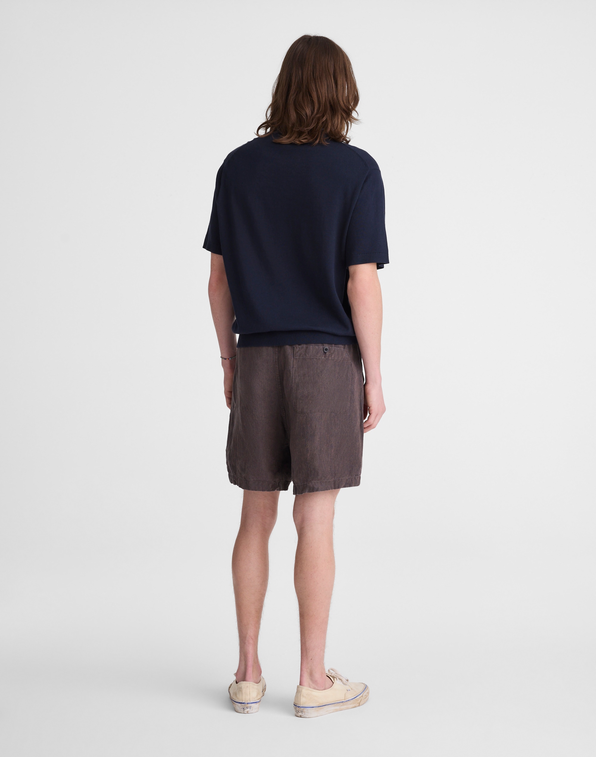 Pull-On Shorts in Linen