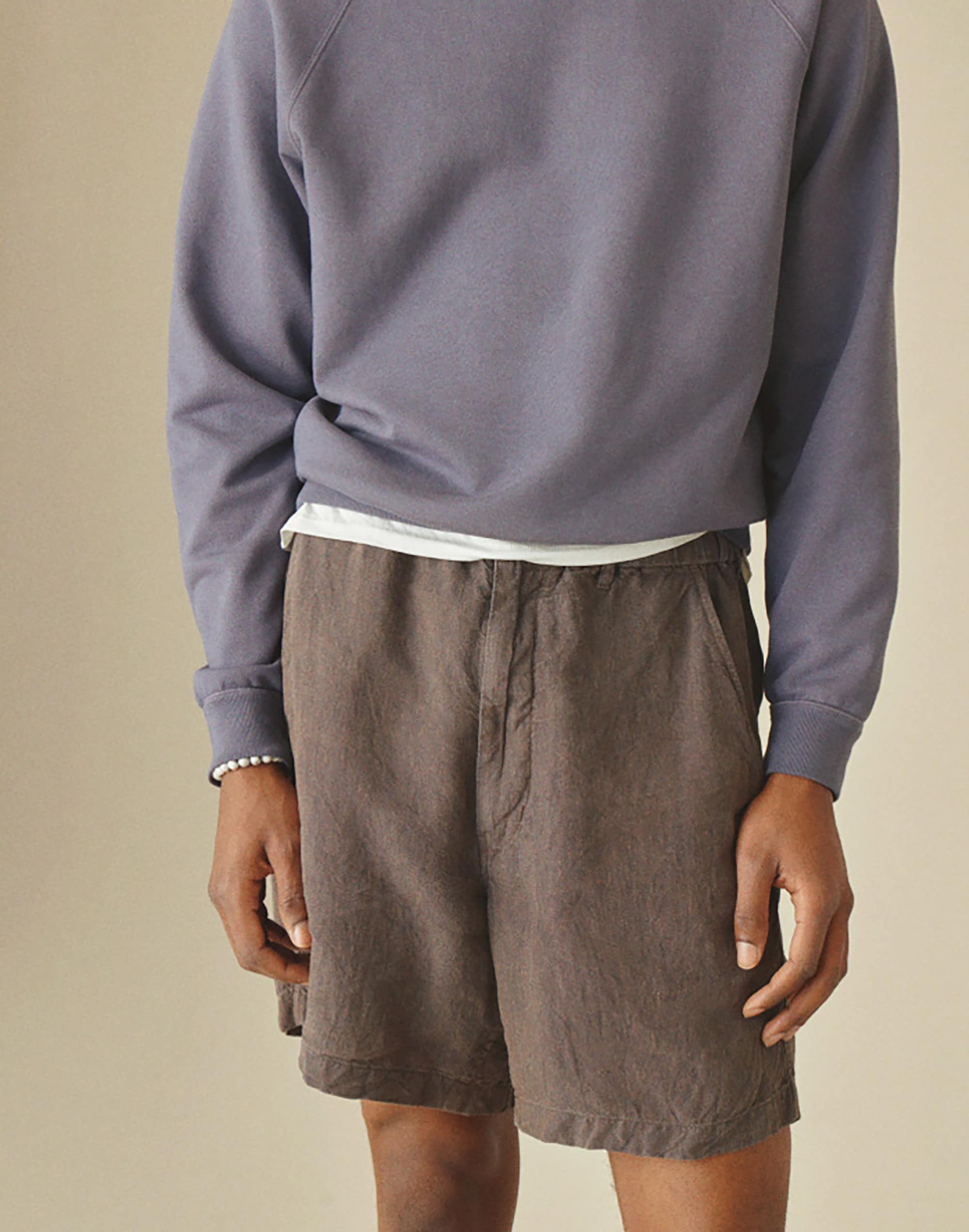Pull-On Shorts in Linen