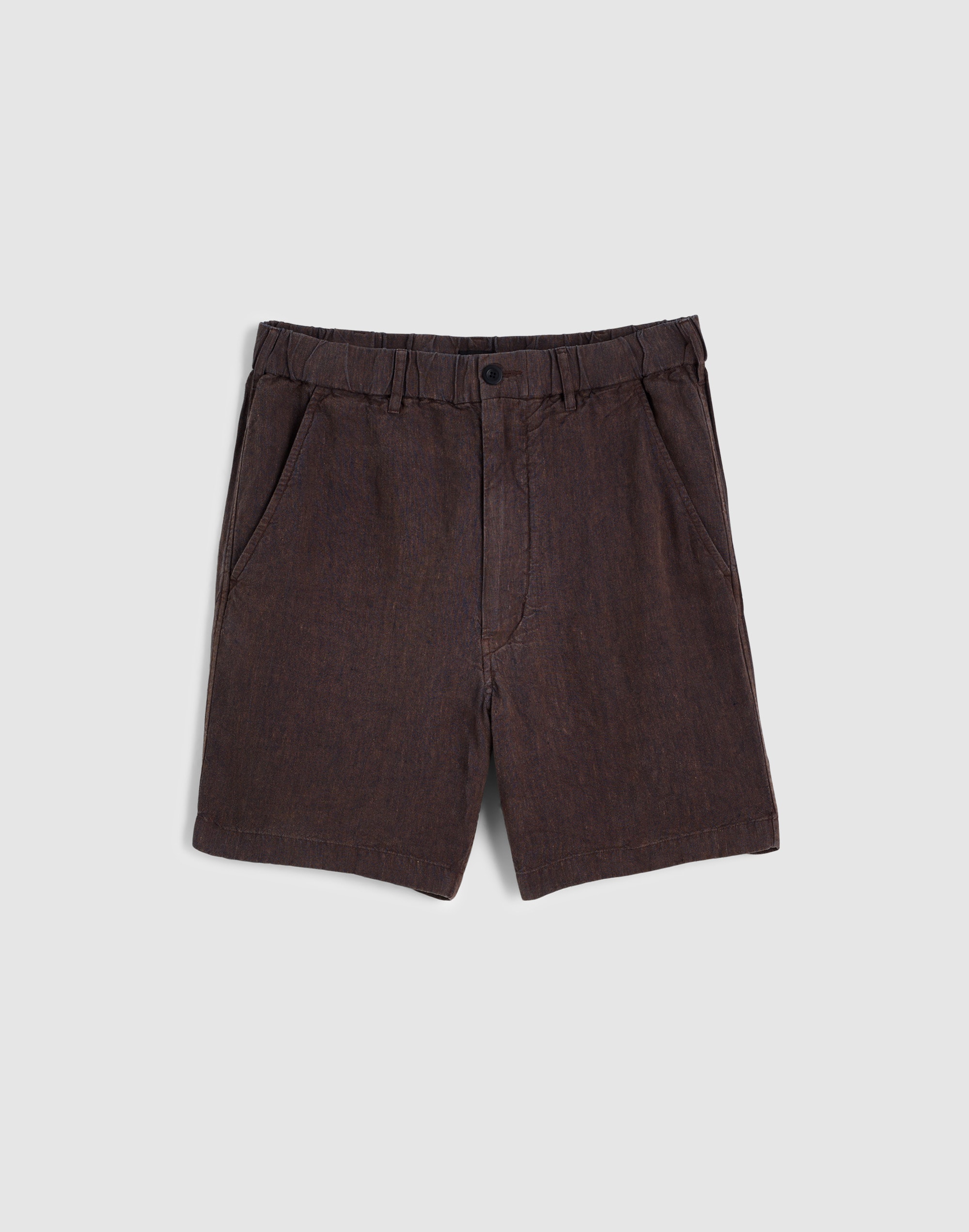 Pull-On Shorts in Linen