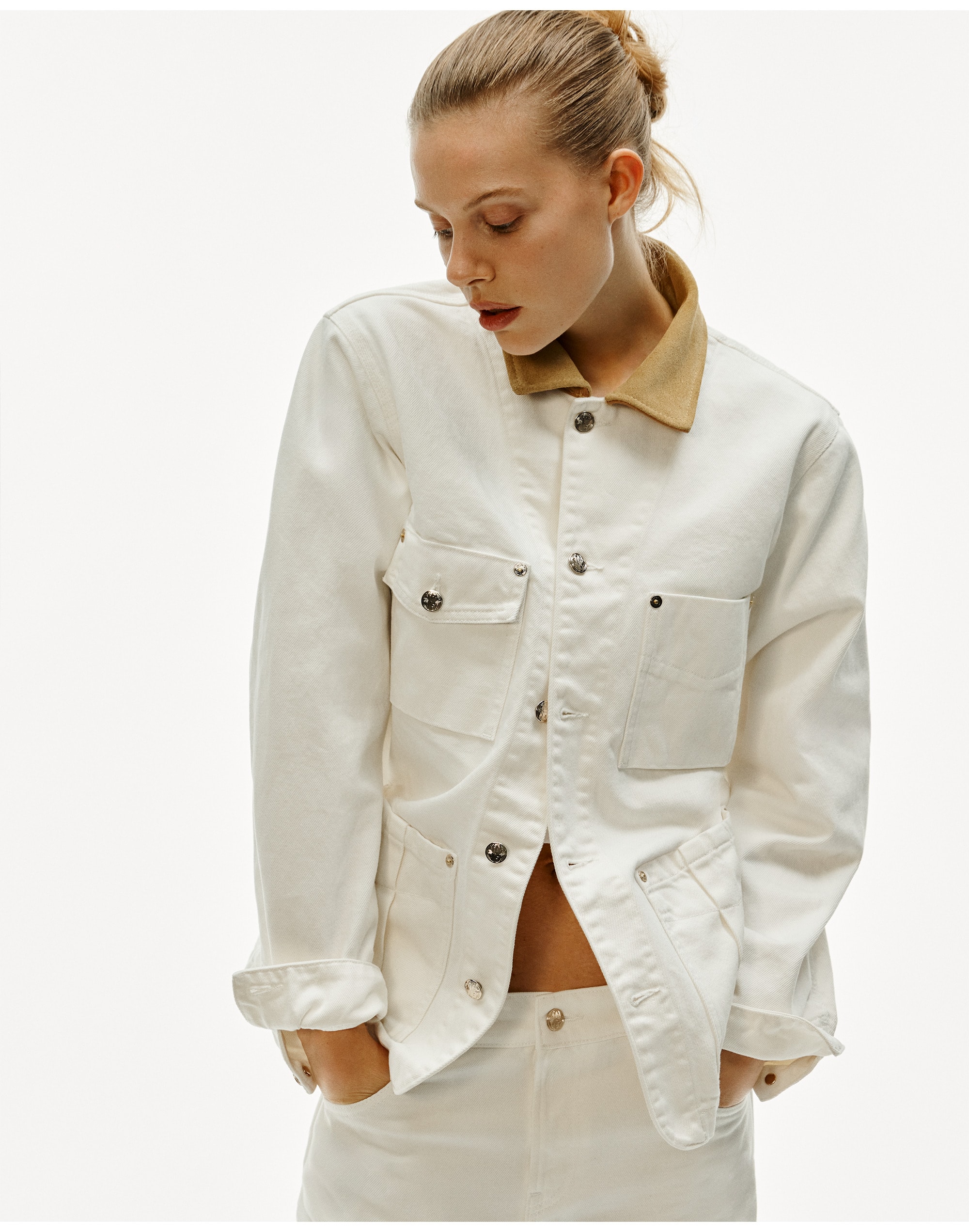 Madewell x Benjamin Talley Smith The Fairview Barn Jacket in Chalk Wash