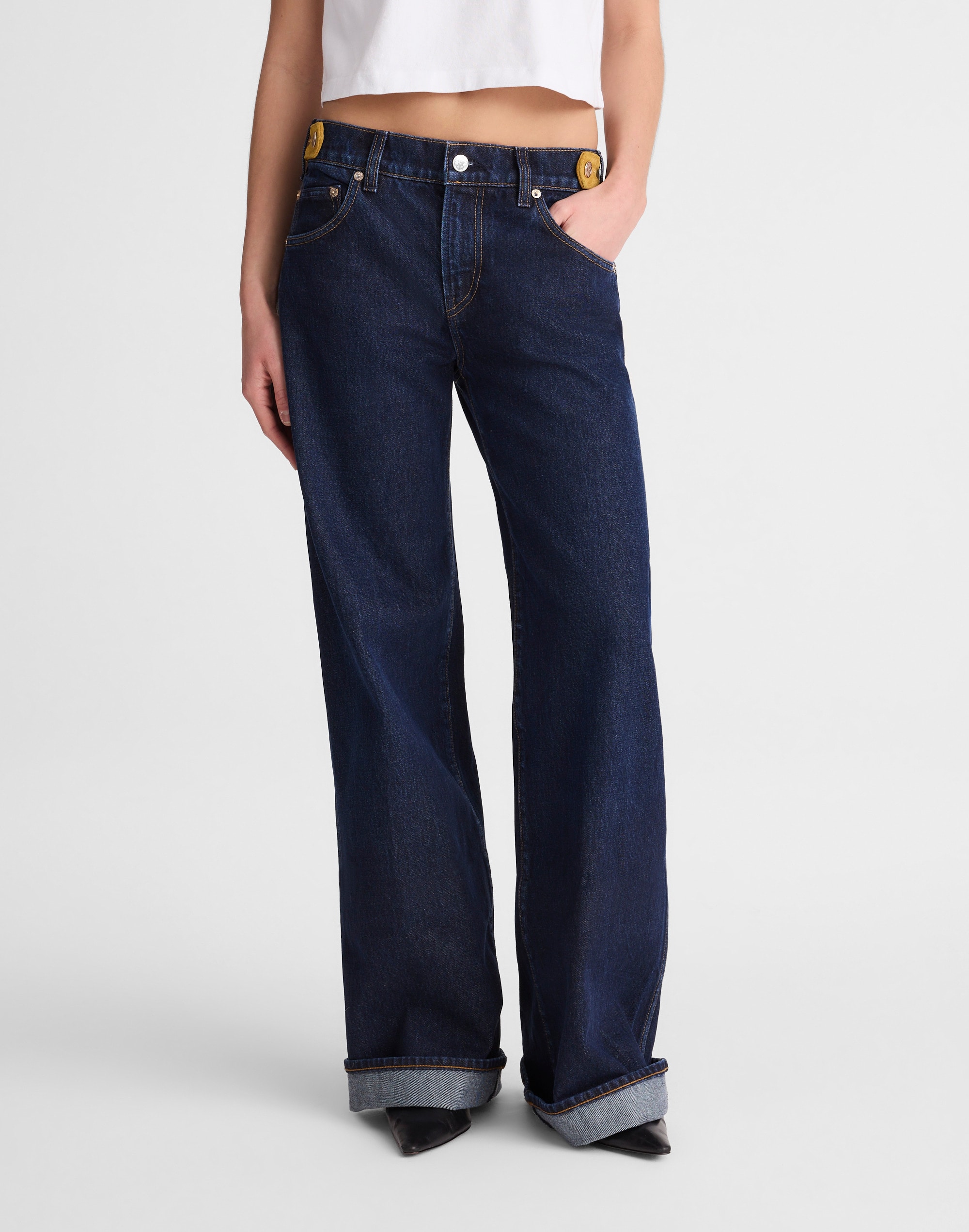 Madewell x Benjamin Talley Smith The Coolidge Low-Rise Wide-Leg Jean
