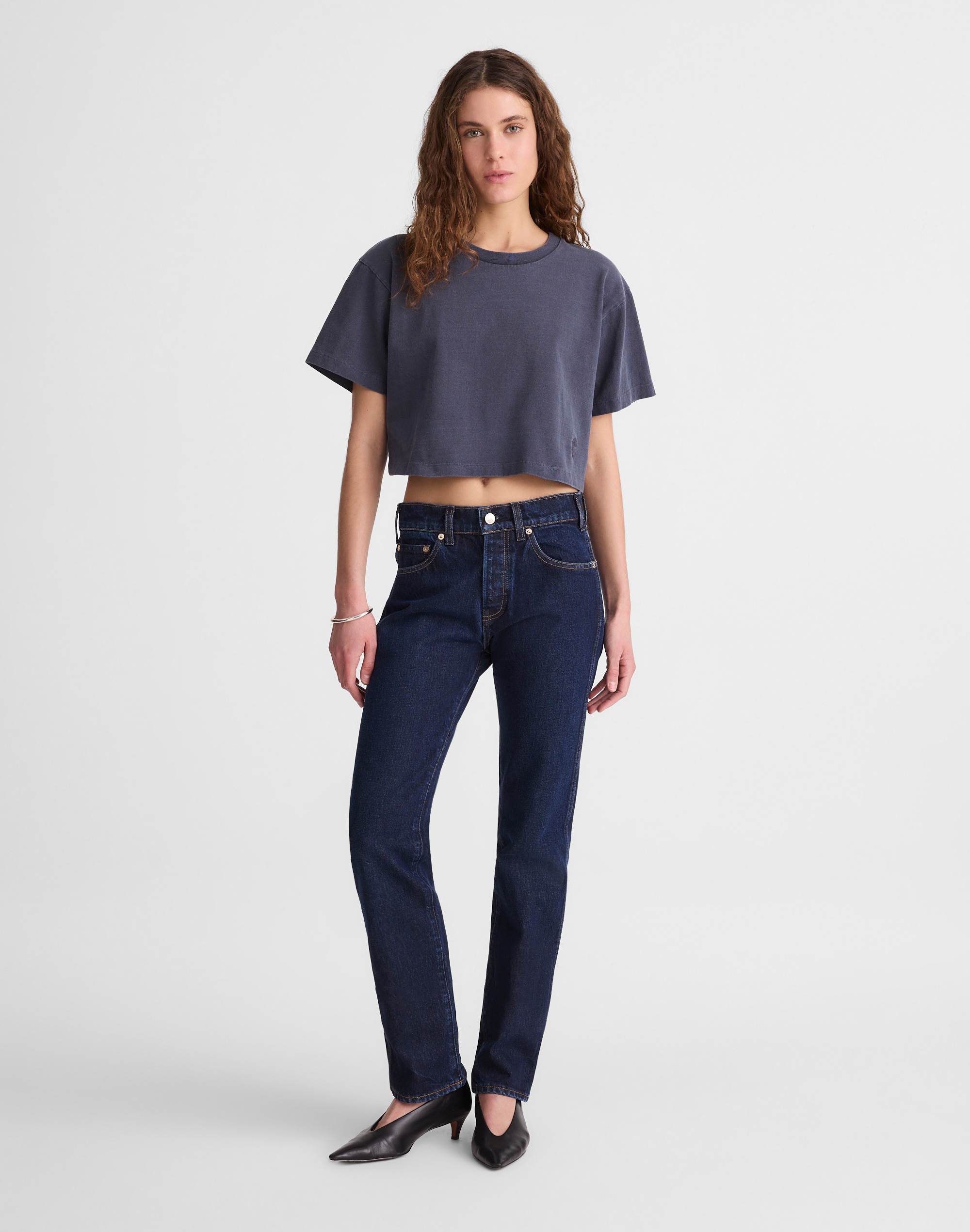 Madewell x Benjamin Talley Smith The Sullivan Boxy Crop Tee