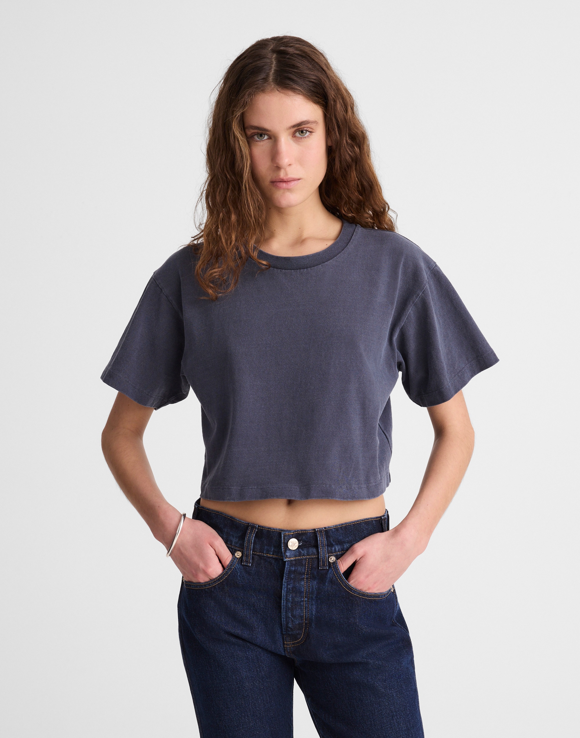 madewell x benjamin talley smith the sullivan boxy crop tee