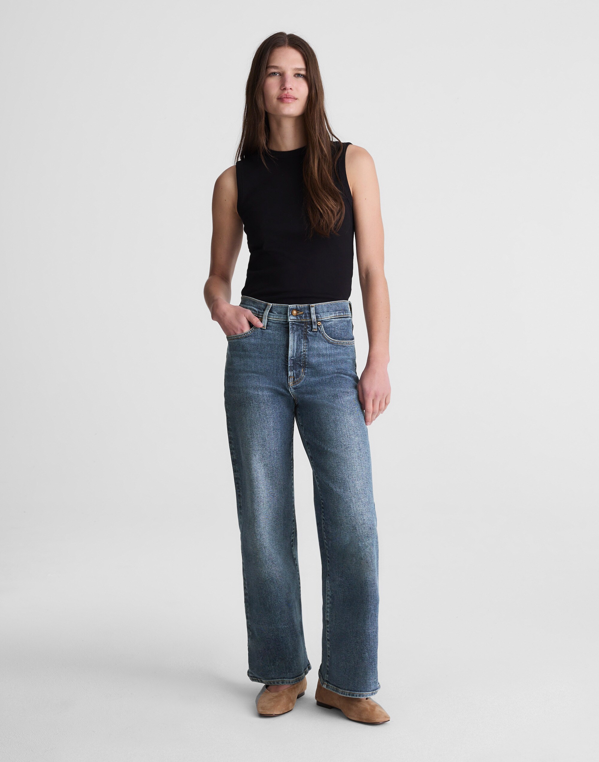 Circular Wide-Leg Jean