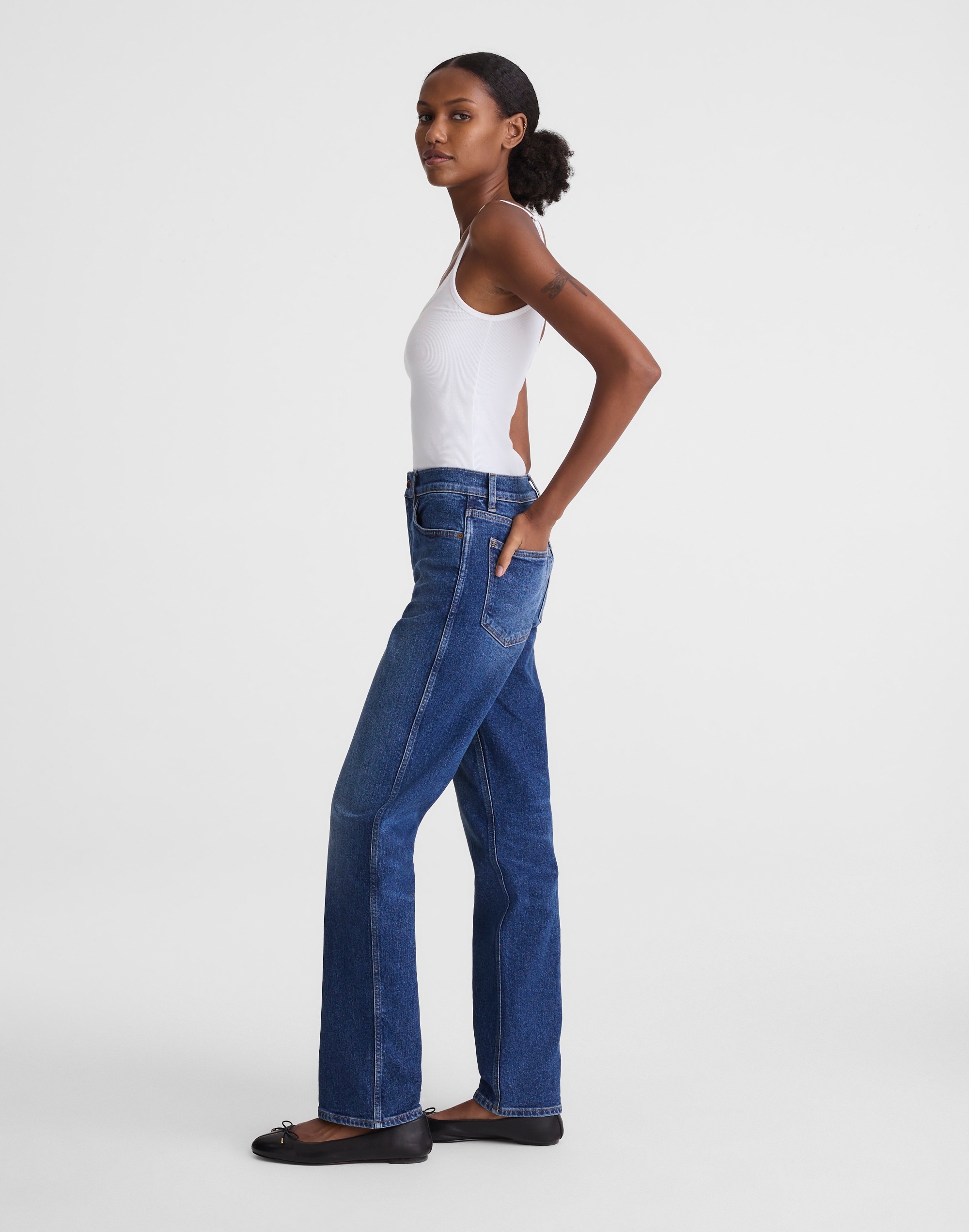 Circular Longline Straight Jean